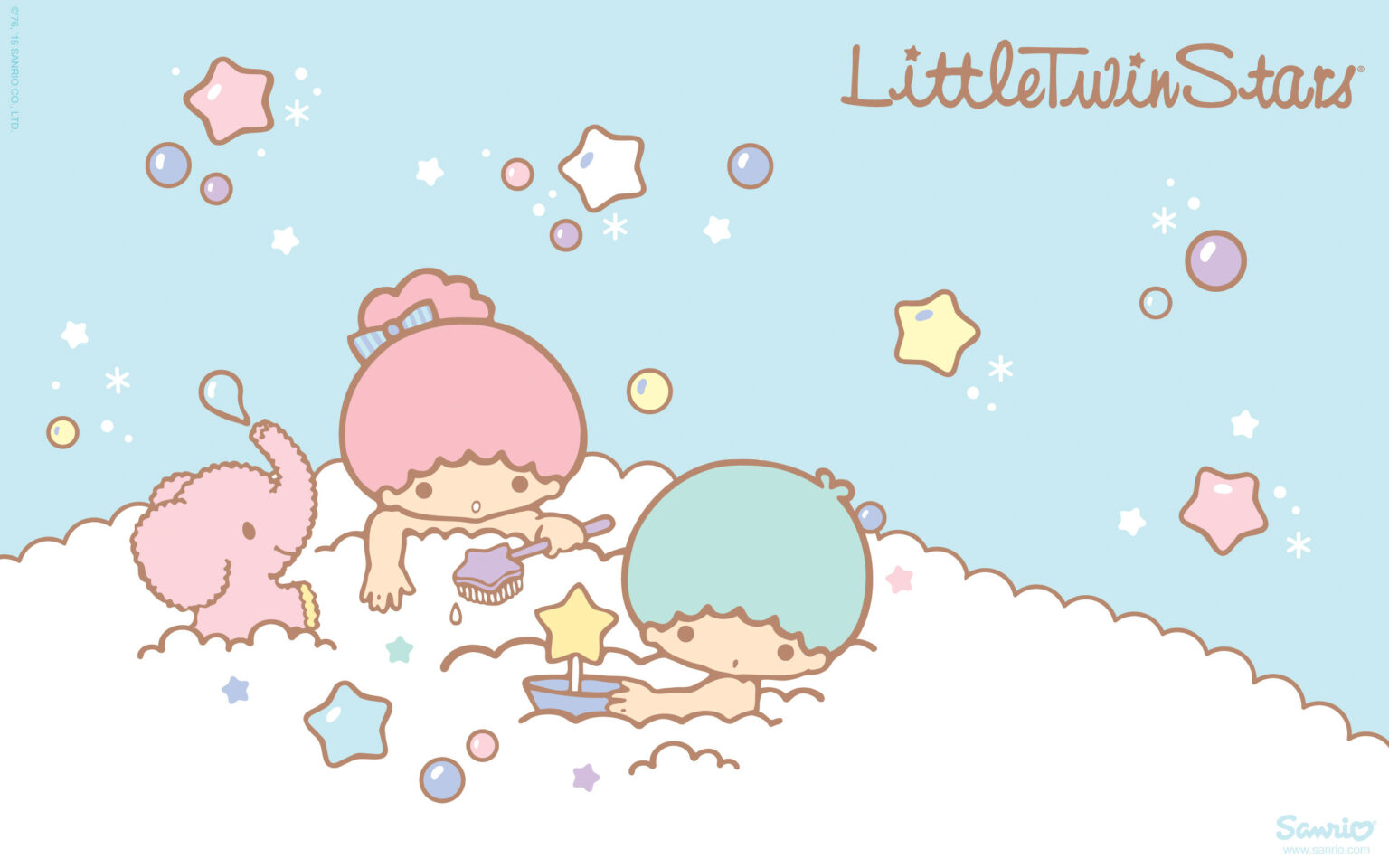Little Twin Stars Cute Bubble Bath