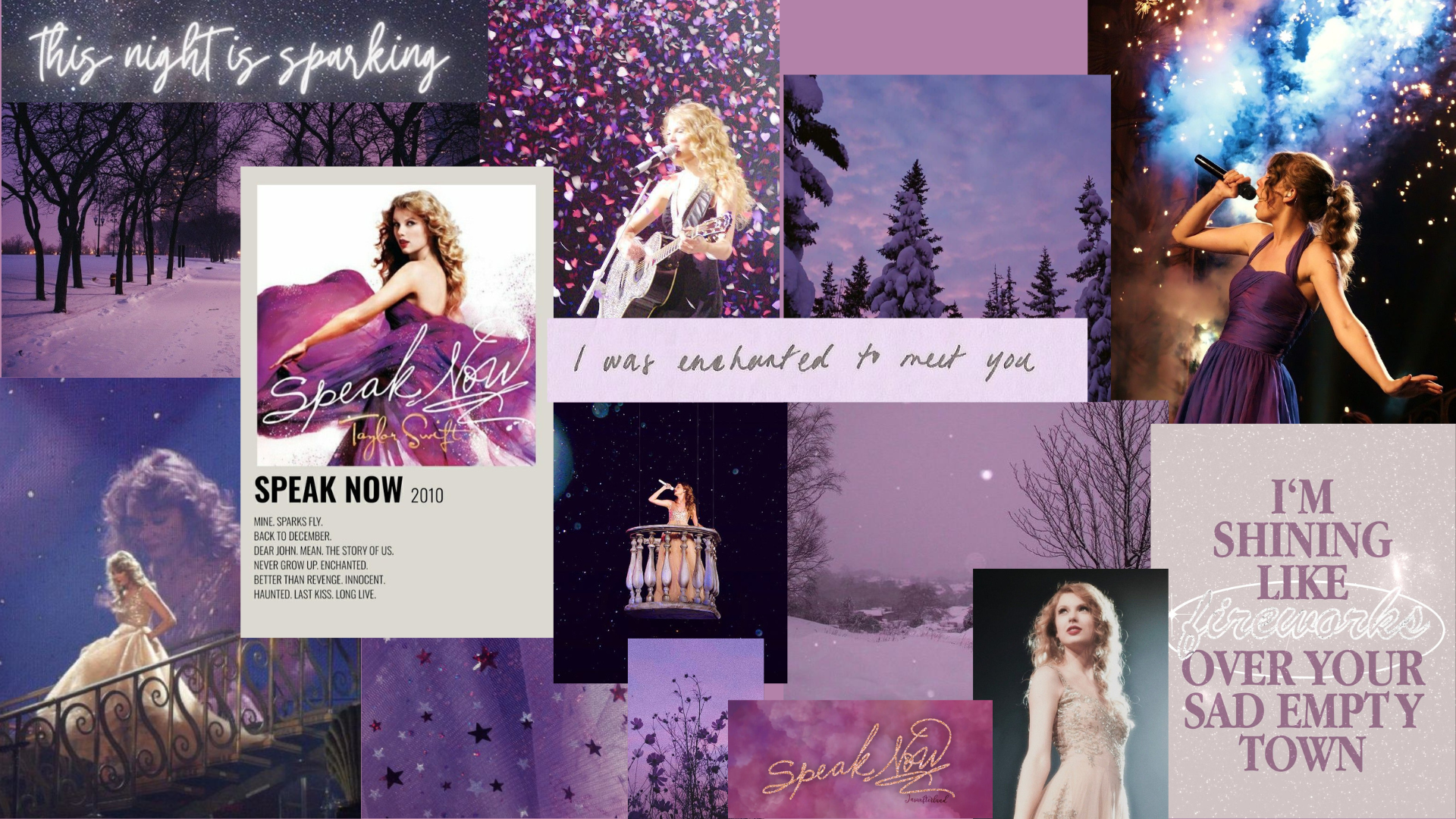 Speak Now Taylor Swift Wallpaper