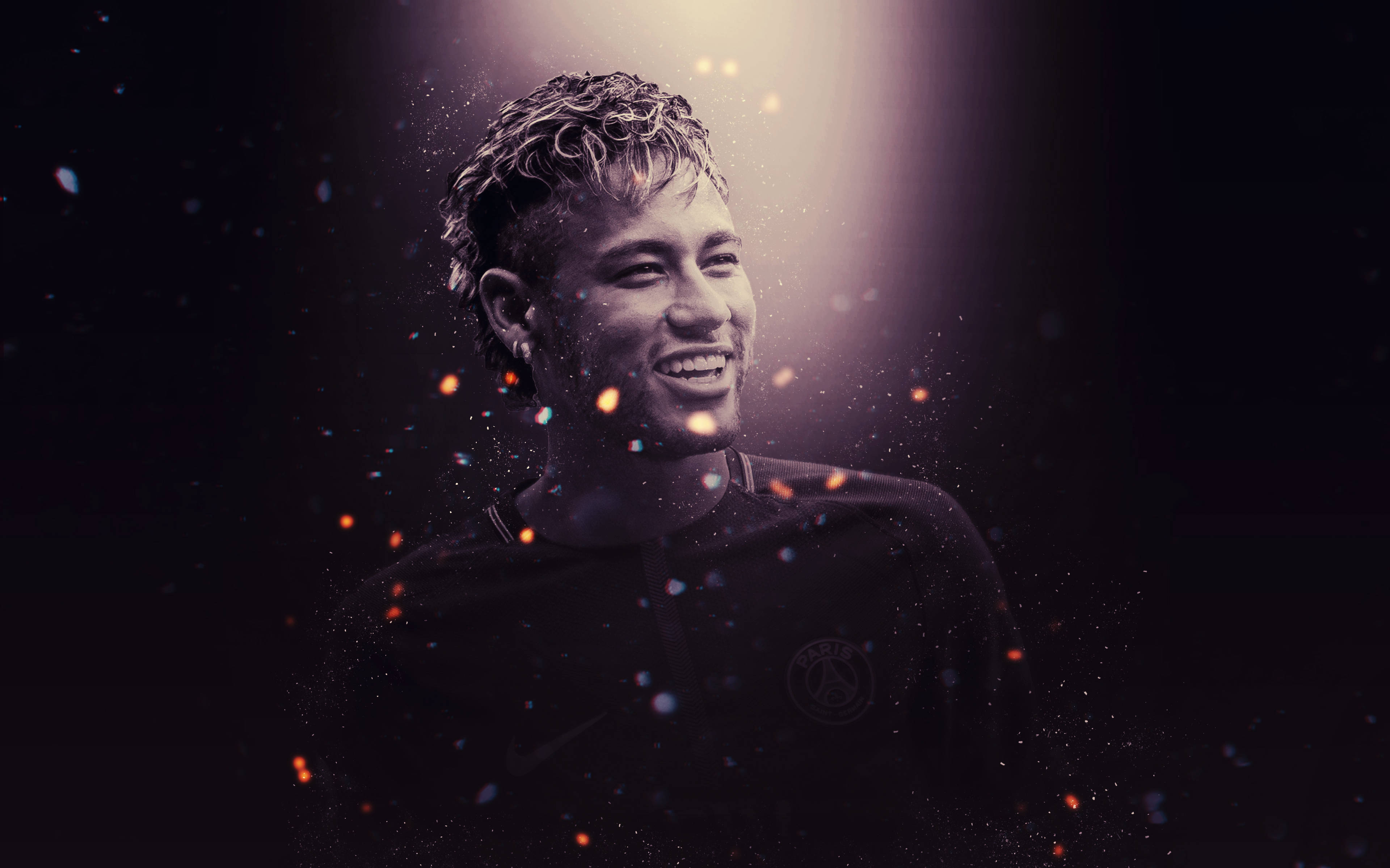 Download Cool Neymar Jr Black And White