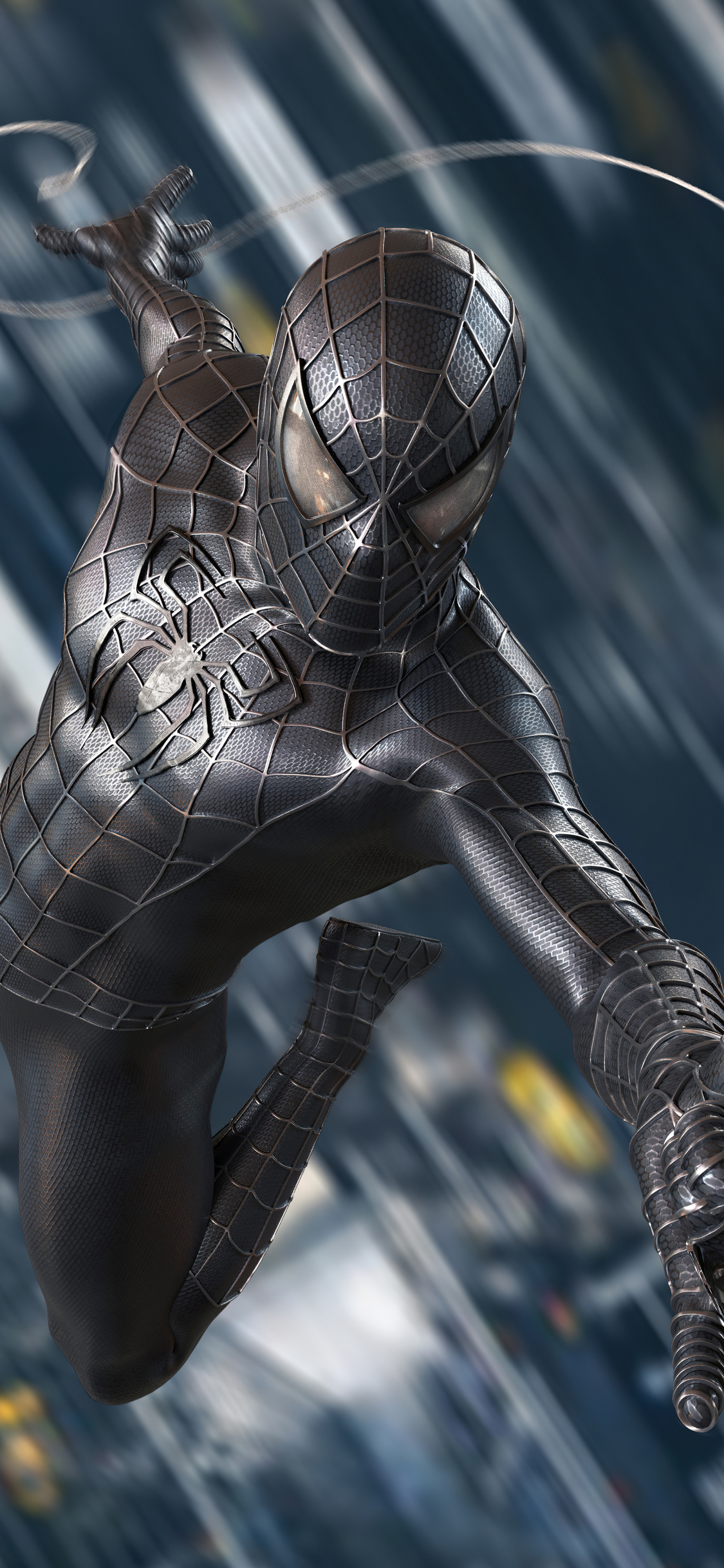 Black Symbiote Suit 4k iPhone XS