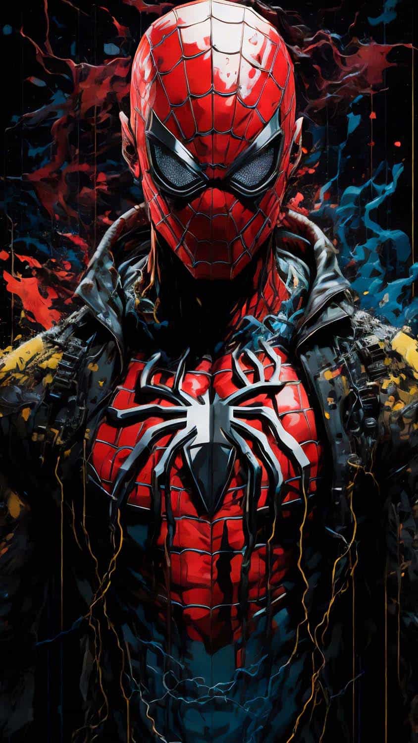 Spiderman Splash iPhone Wallpaper 4K
