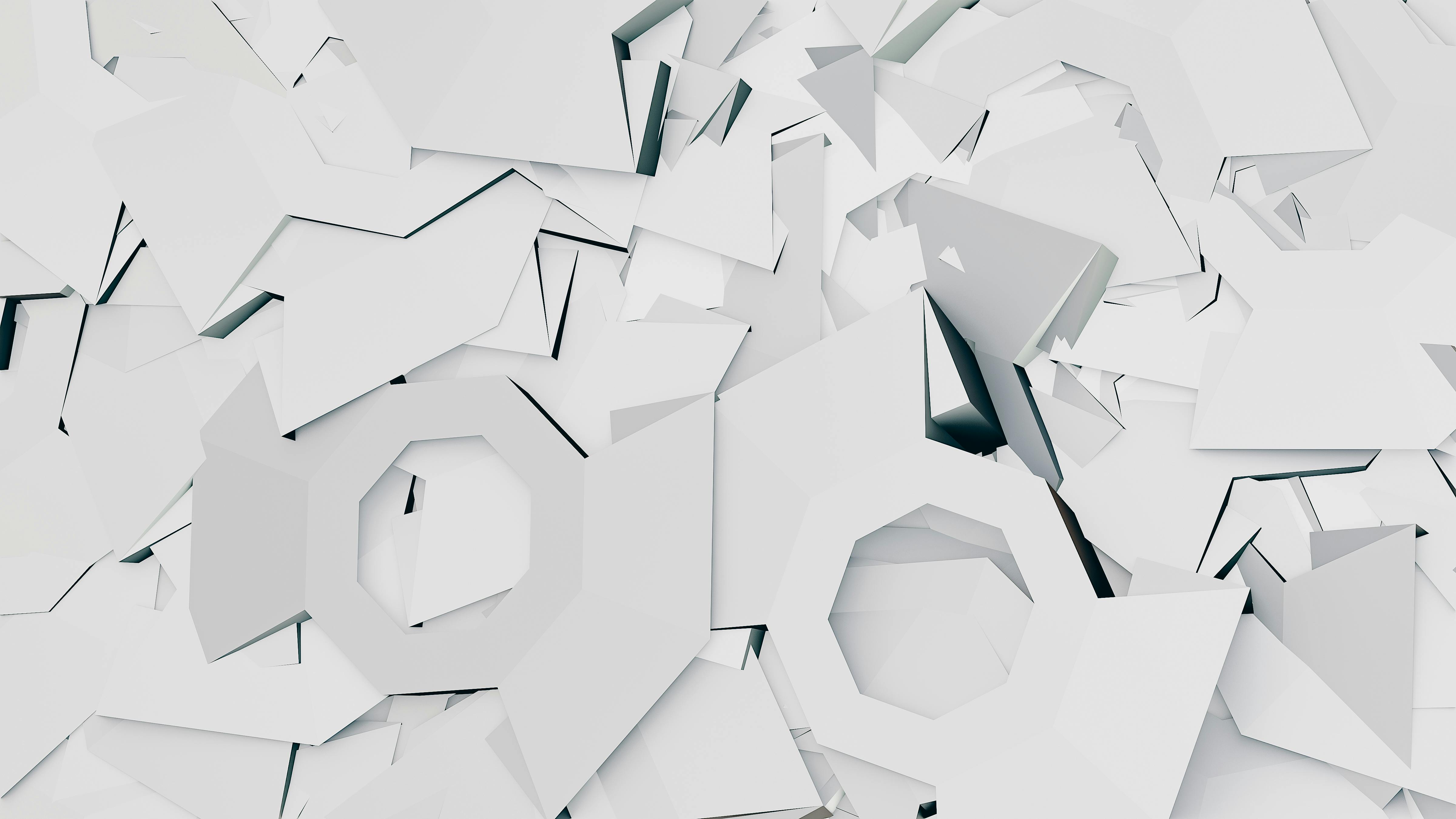 White Abstract Geometric Photo · Free