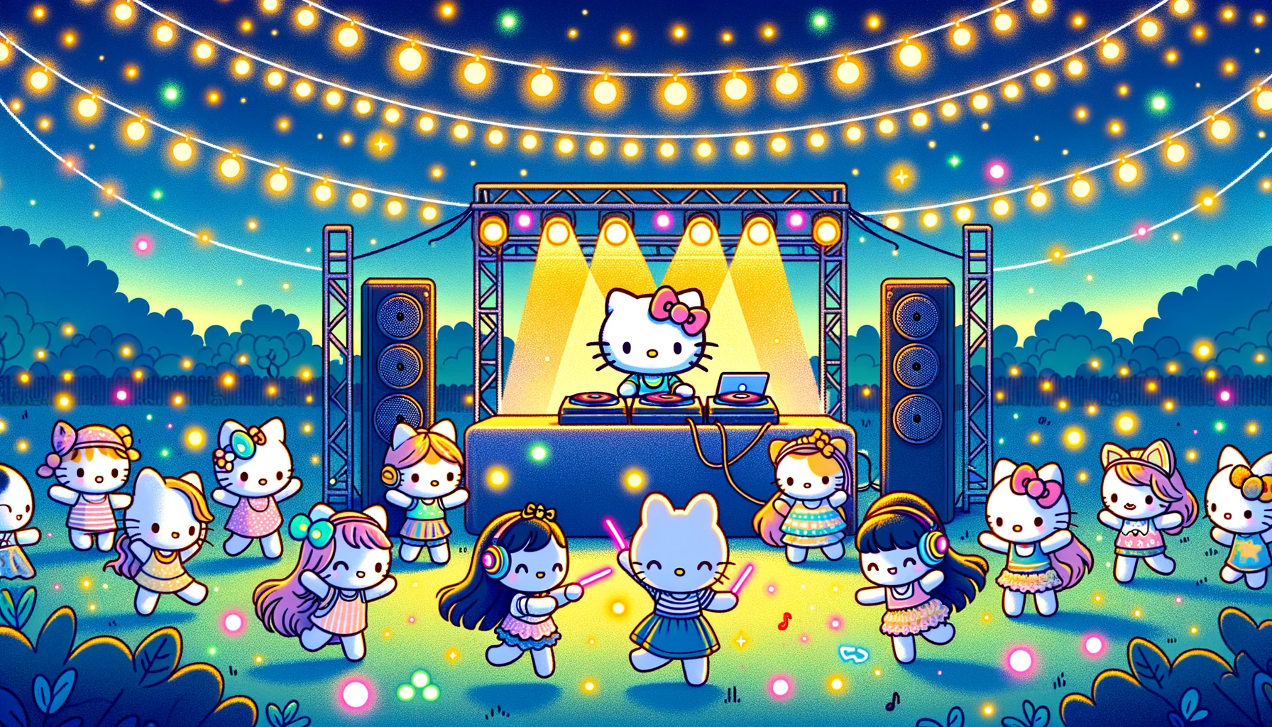 Cute Hello Kitty Sanrio 4K Wallpaper