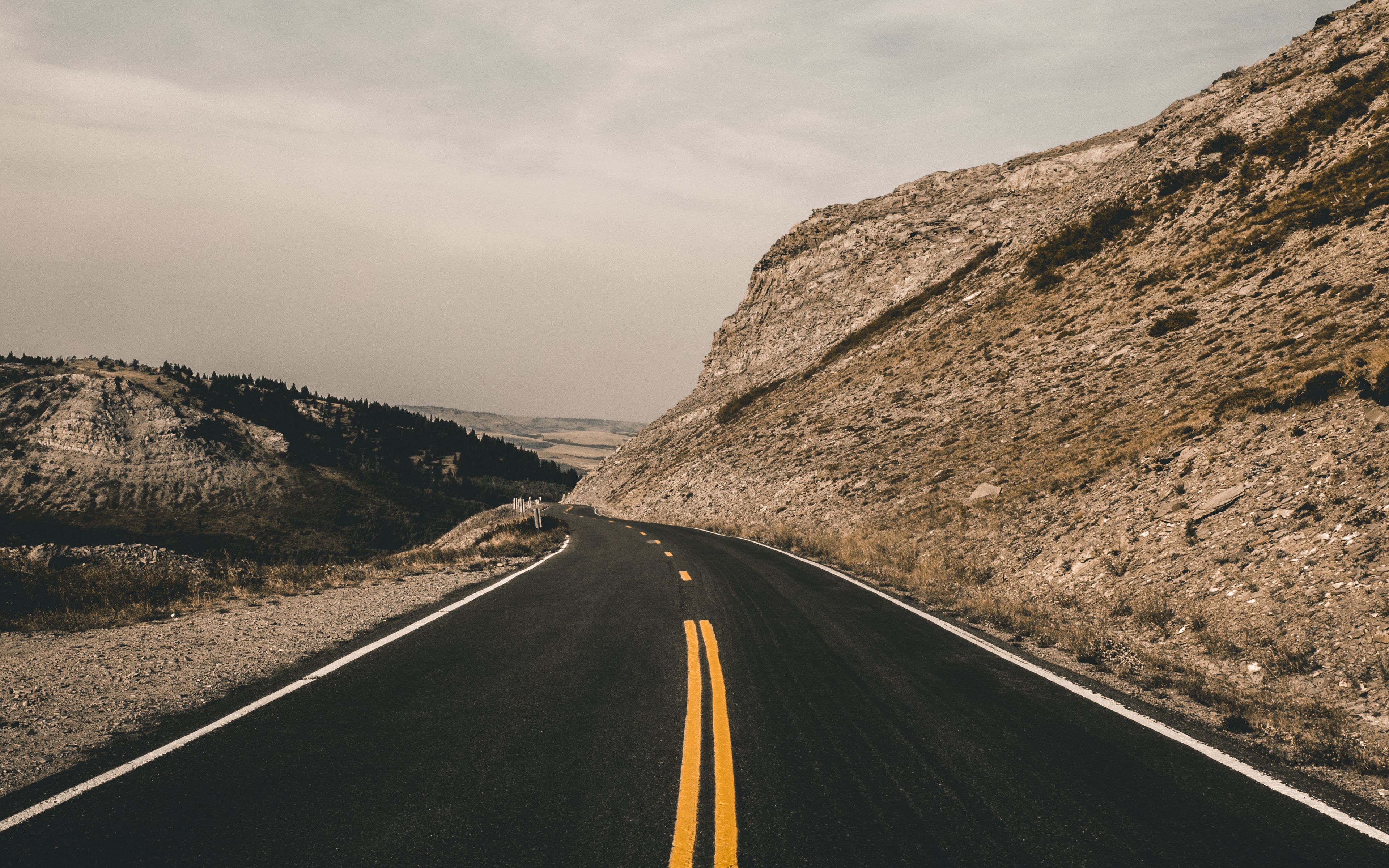 Download wallpaper 3840x2400 road