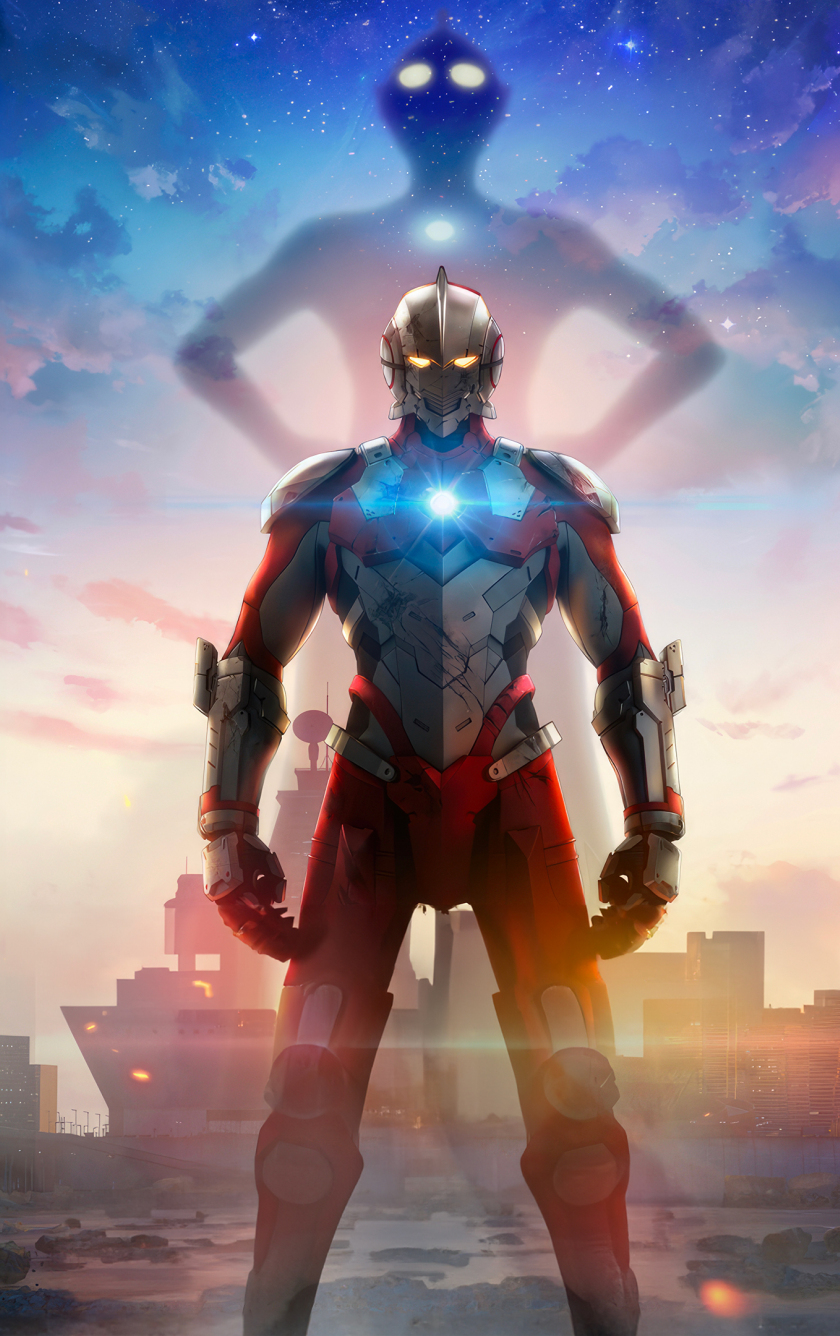 Download wallpaper 840x1336 ultraman