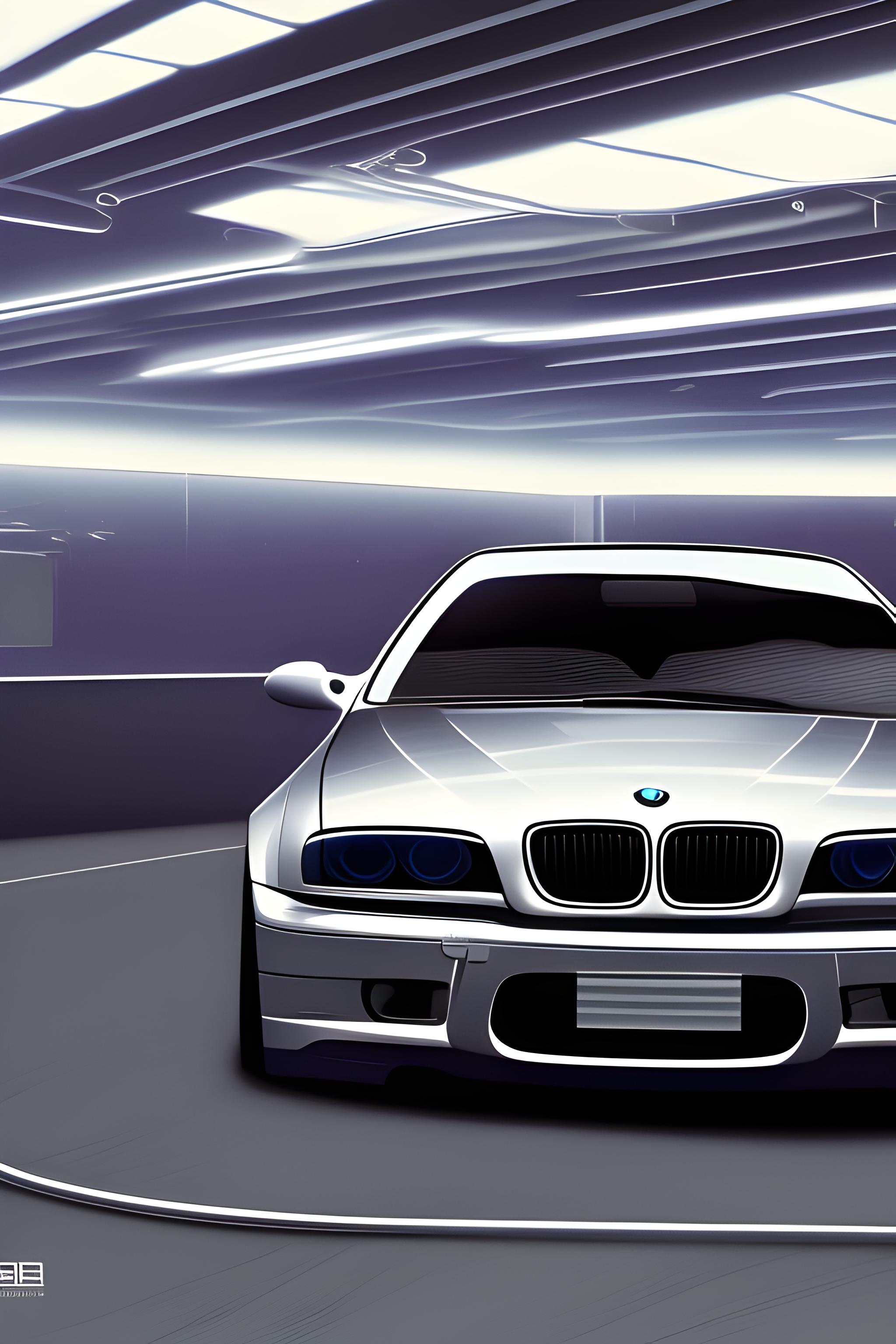 Silver bmw e46 elektrician