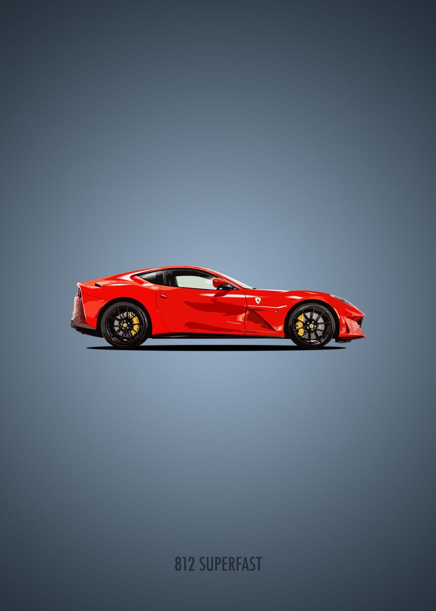 Ferrari 812 Superfast' Poster, picture