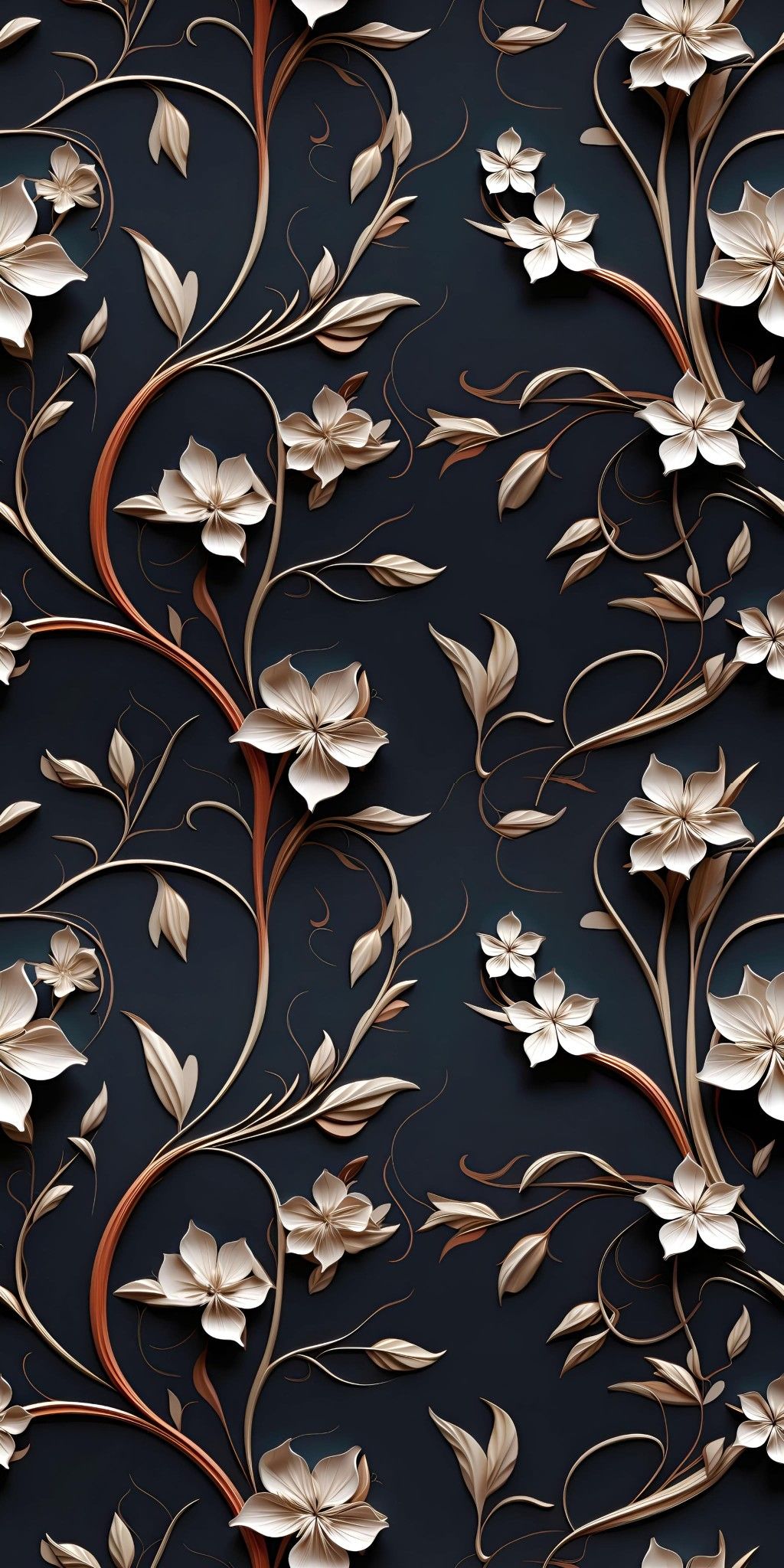 phone wallpaper, Vintage flowers wallpaper