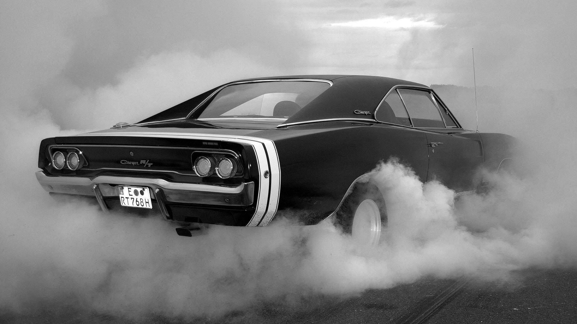 Download 1970 Black Dodge Charger Classic Car Wallpaper