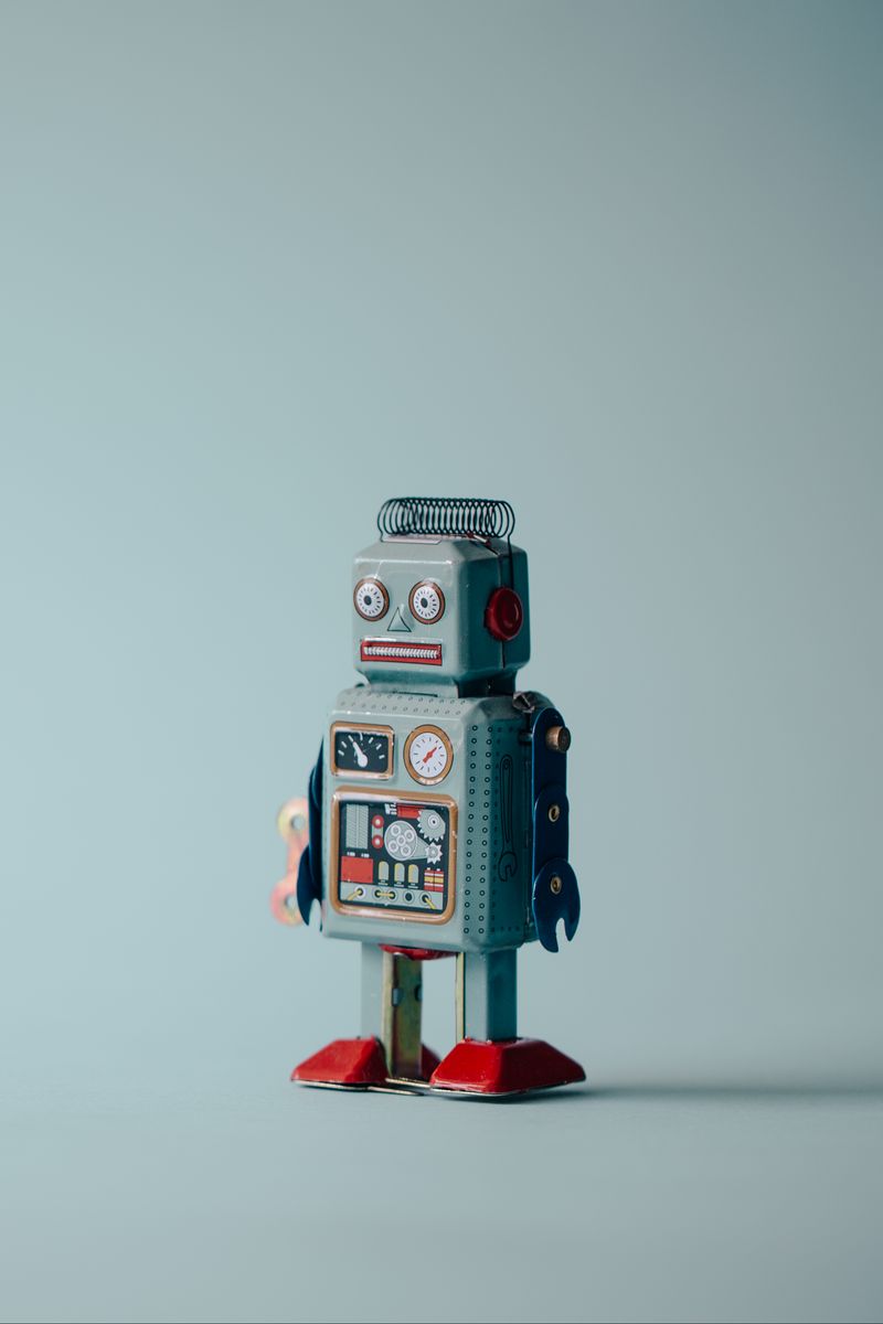 Download wallpaper 800x1200 robot, toy