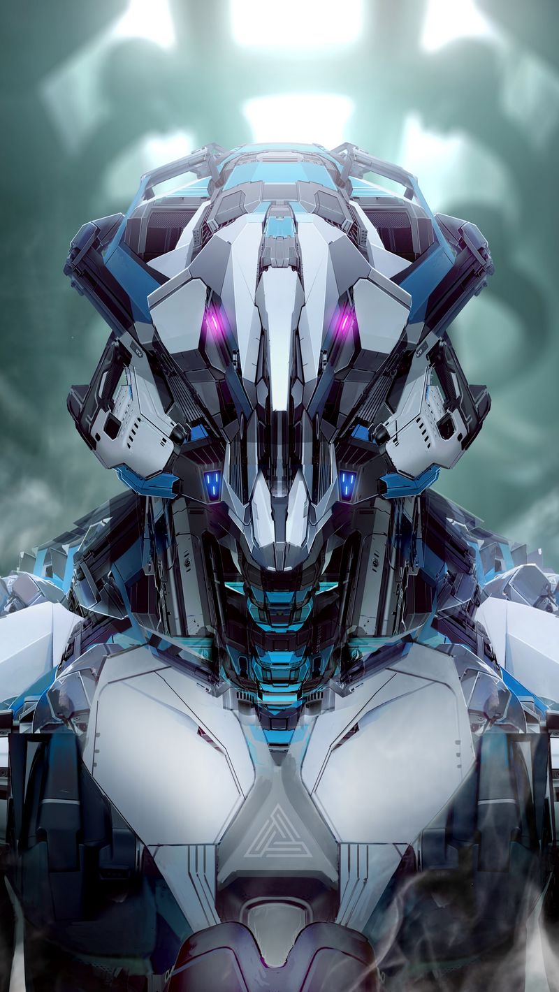 Download wallpaper 800x1420 robot, art