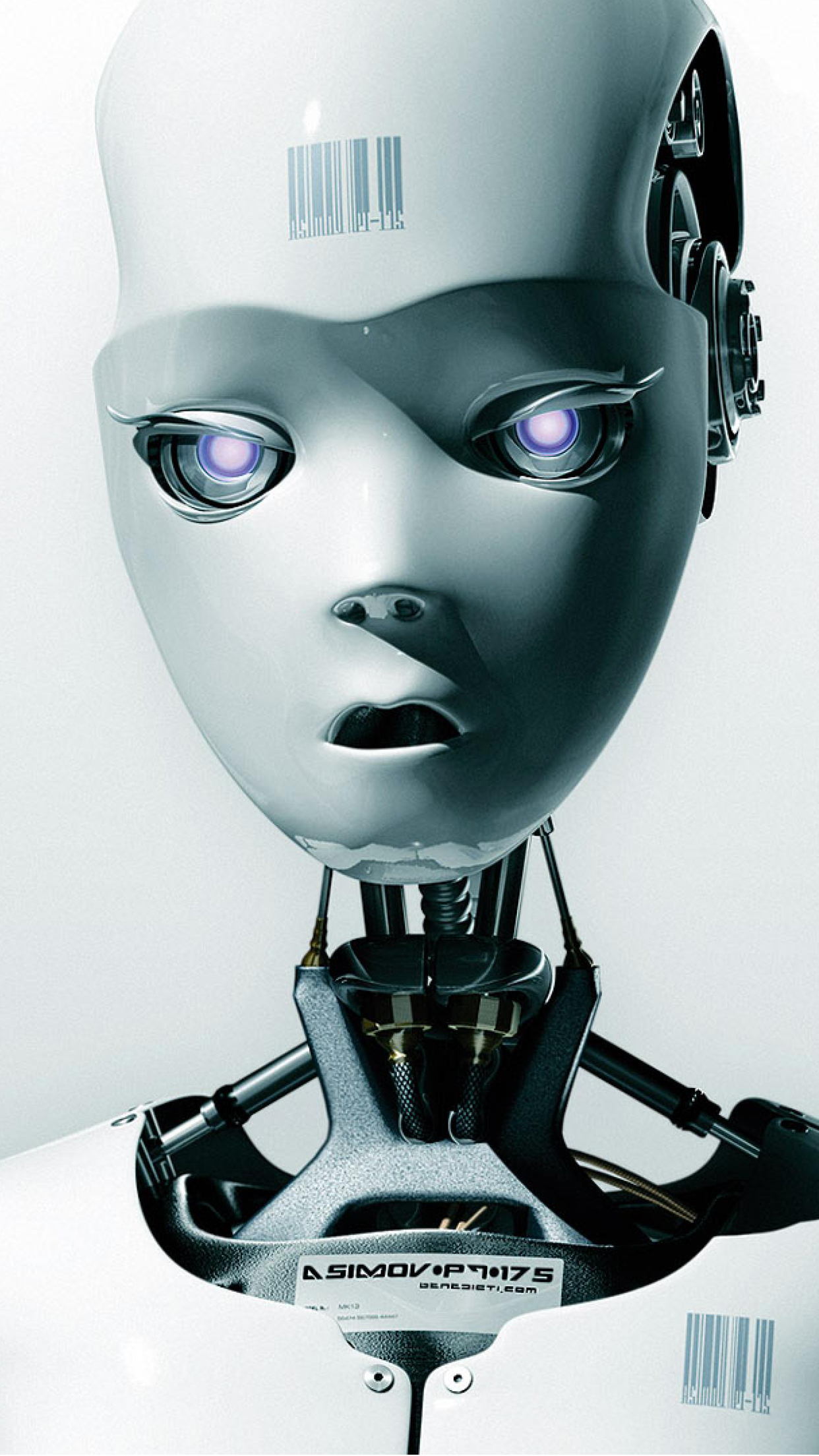 Robot Face Wallpaper for iPhone 11, Pro