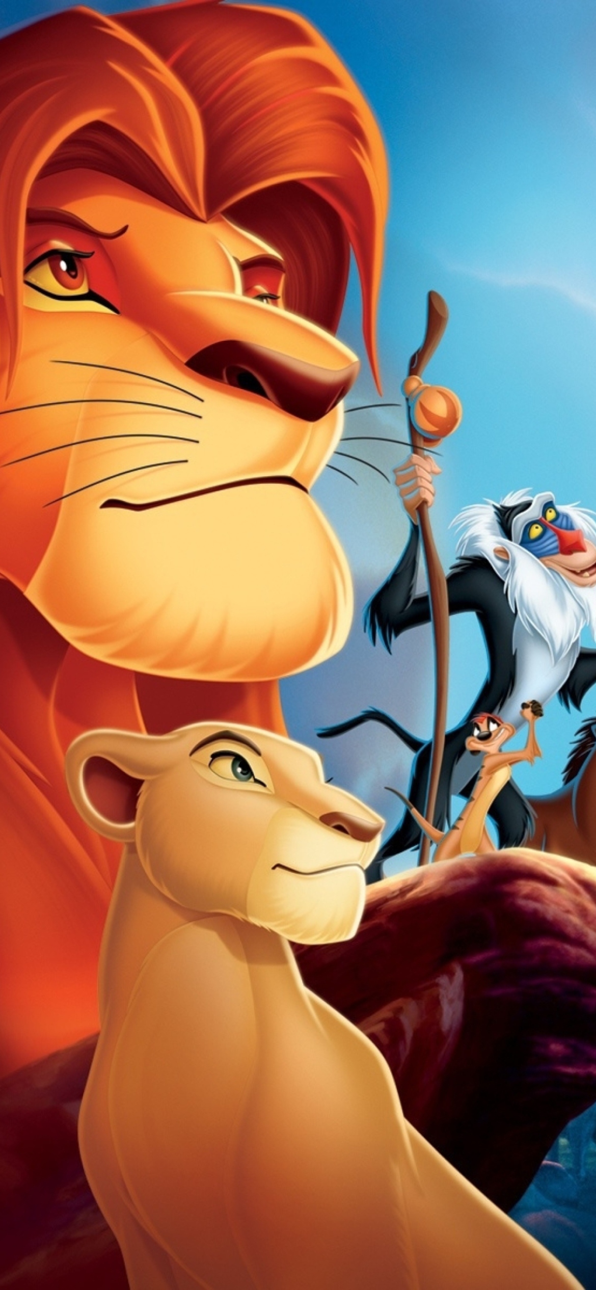 Lion King Cartoon Wallpaper for iPhone