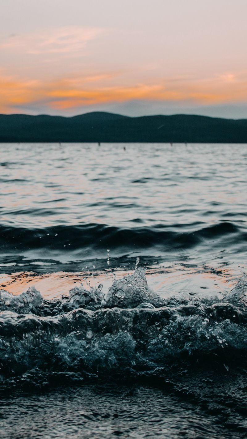 Download wallpaper 800x1420 wave, spray