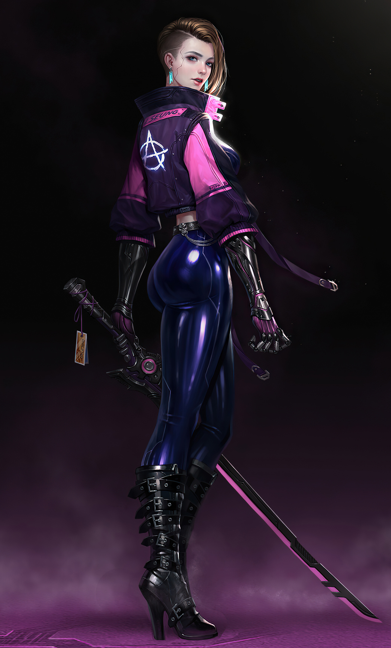 Cyberpunk Girl 2020 iPhone