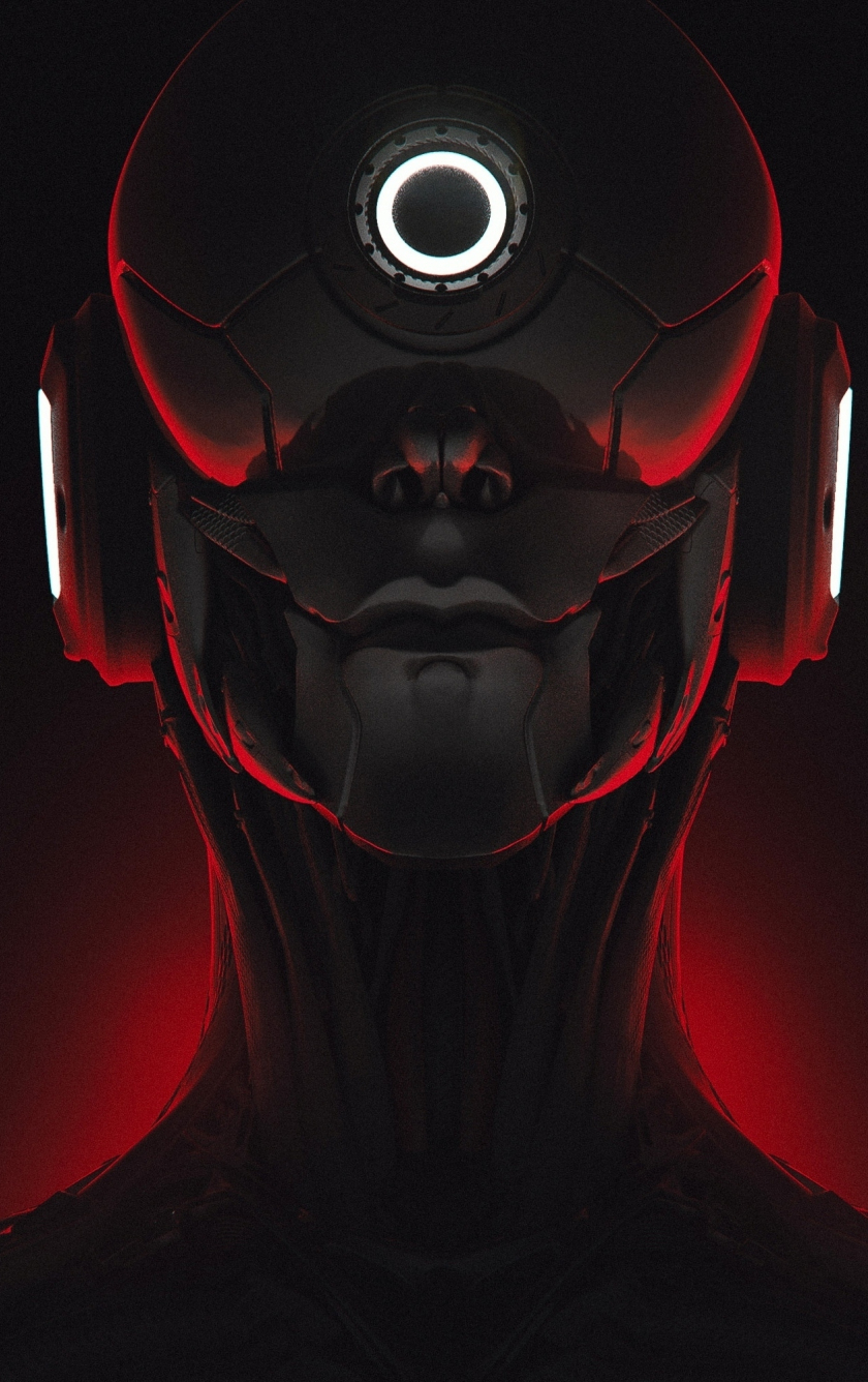 wallpaper 840x1336 cyborg, woman robot