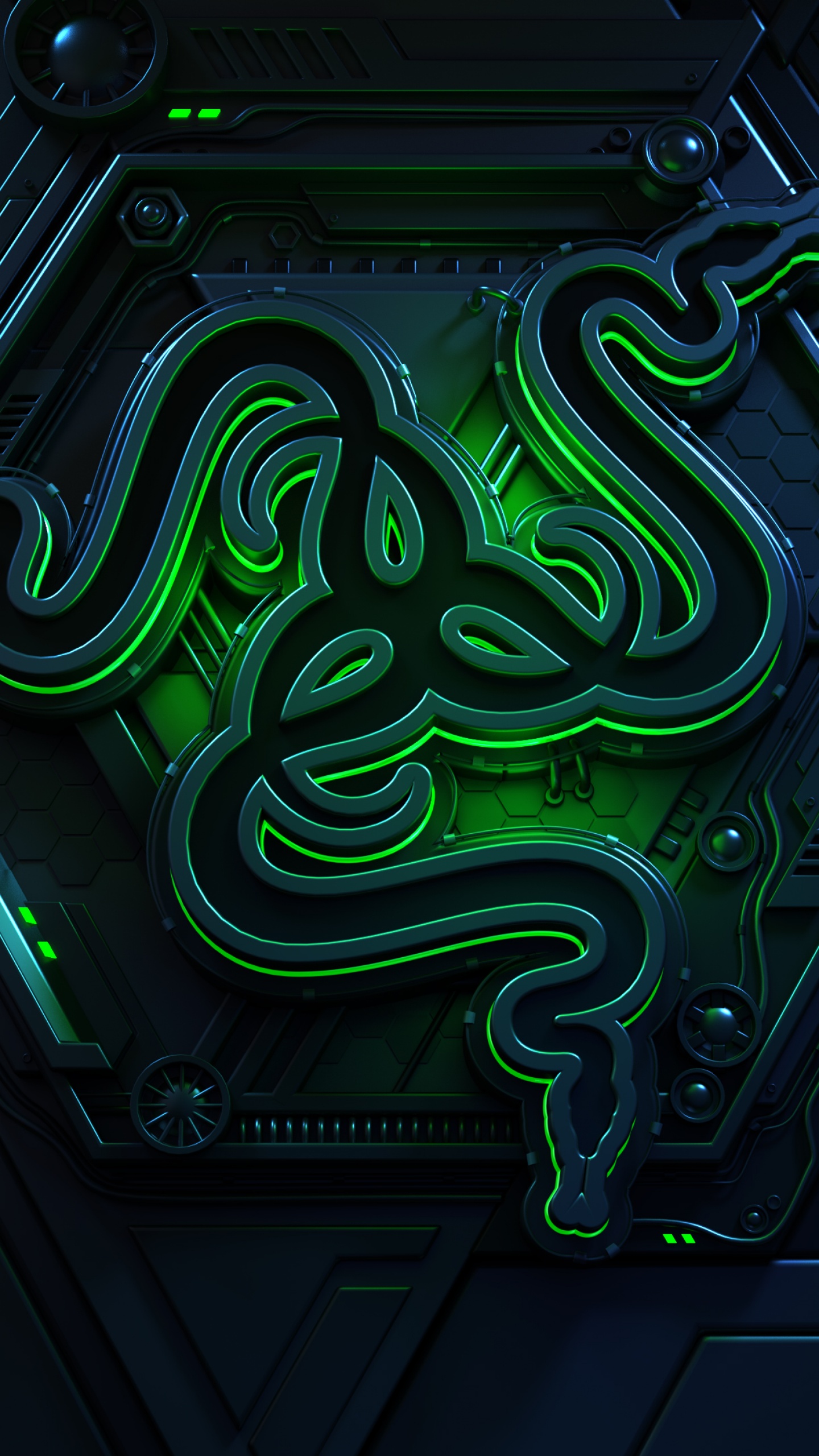Vault Wallpaper 4K, Razer, Green, Dark
