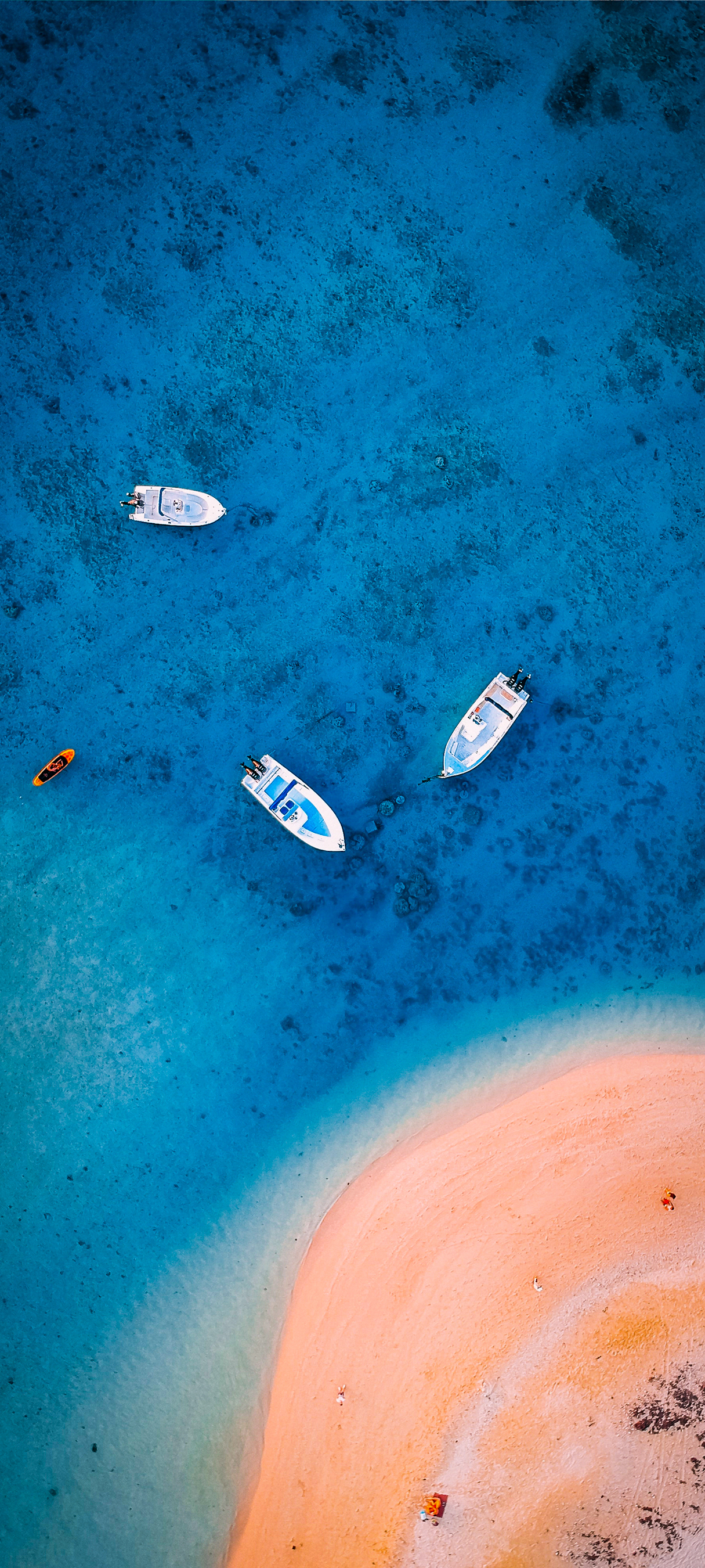 Aerial boat photography wallpaper