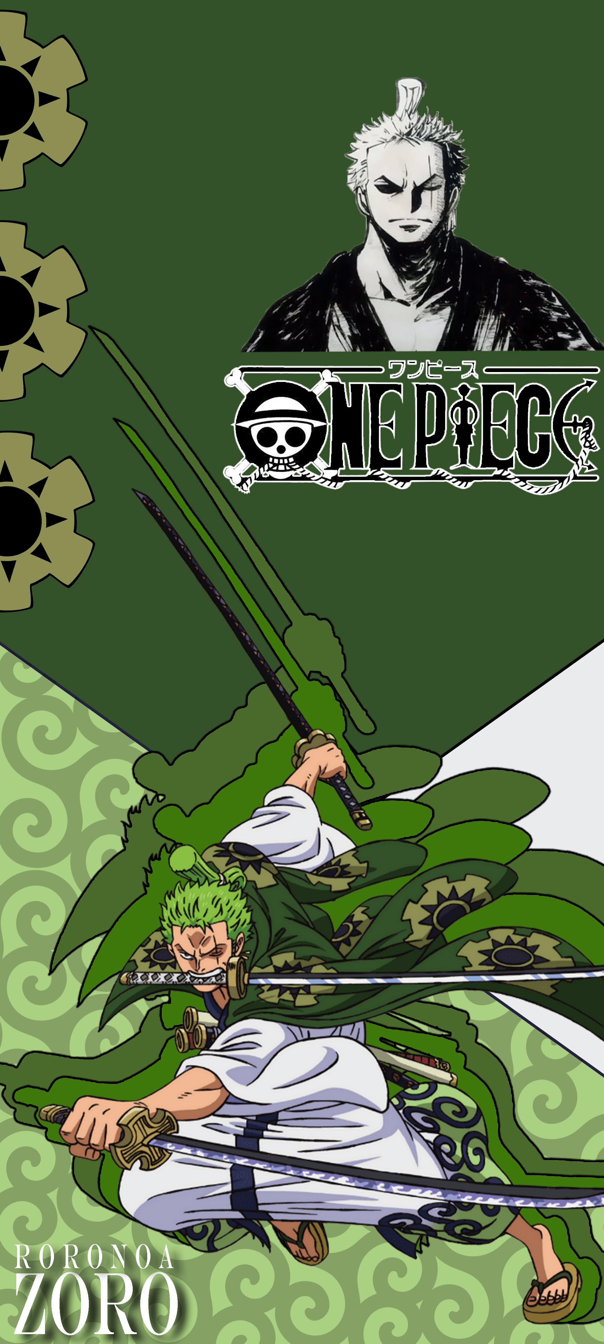 I made a phone wallpaper of Zoro. My