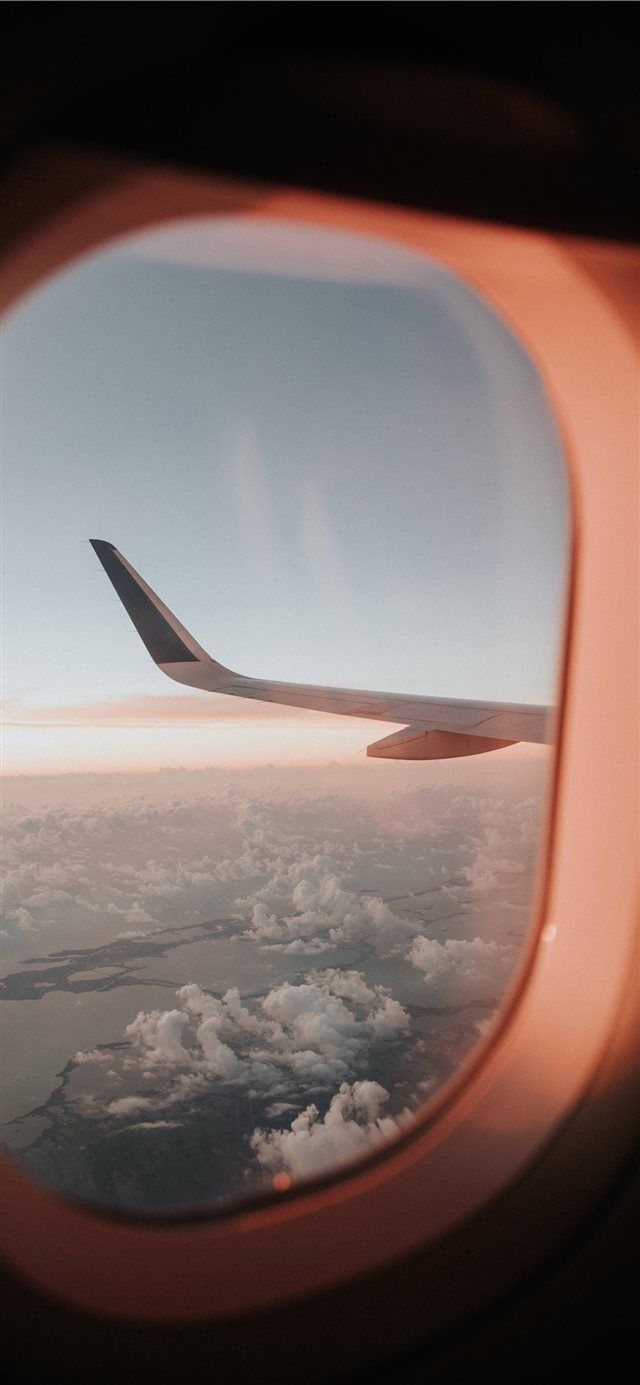 white airplane iPhone X Wallpaper