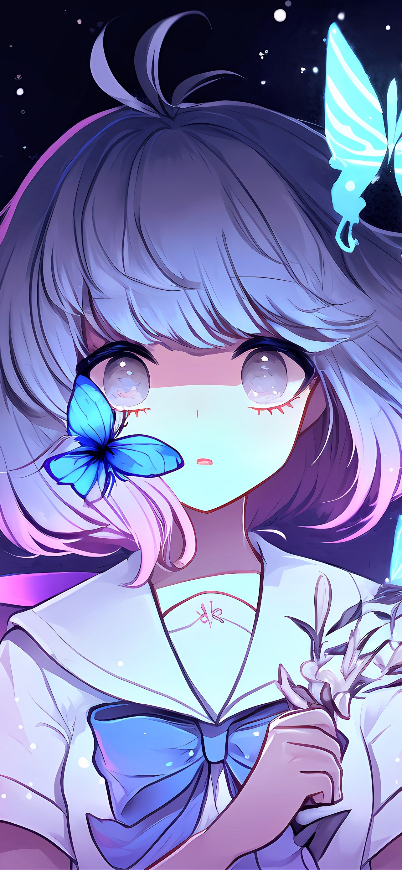 Anime girl Wallpaper 4K, Girly