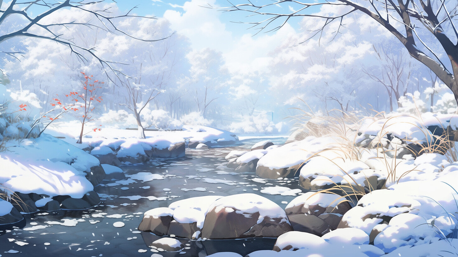 Fantasy Winter Anime Visual Novel