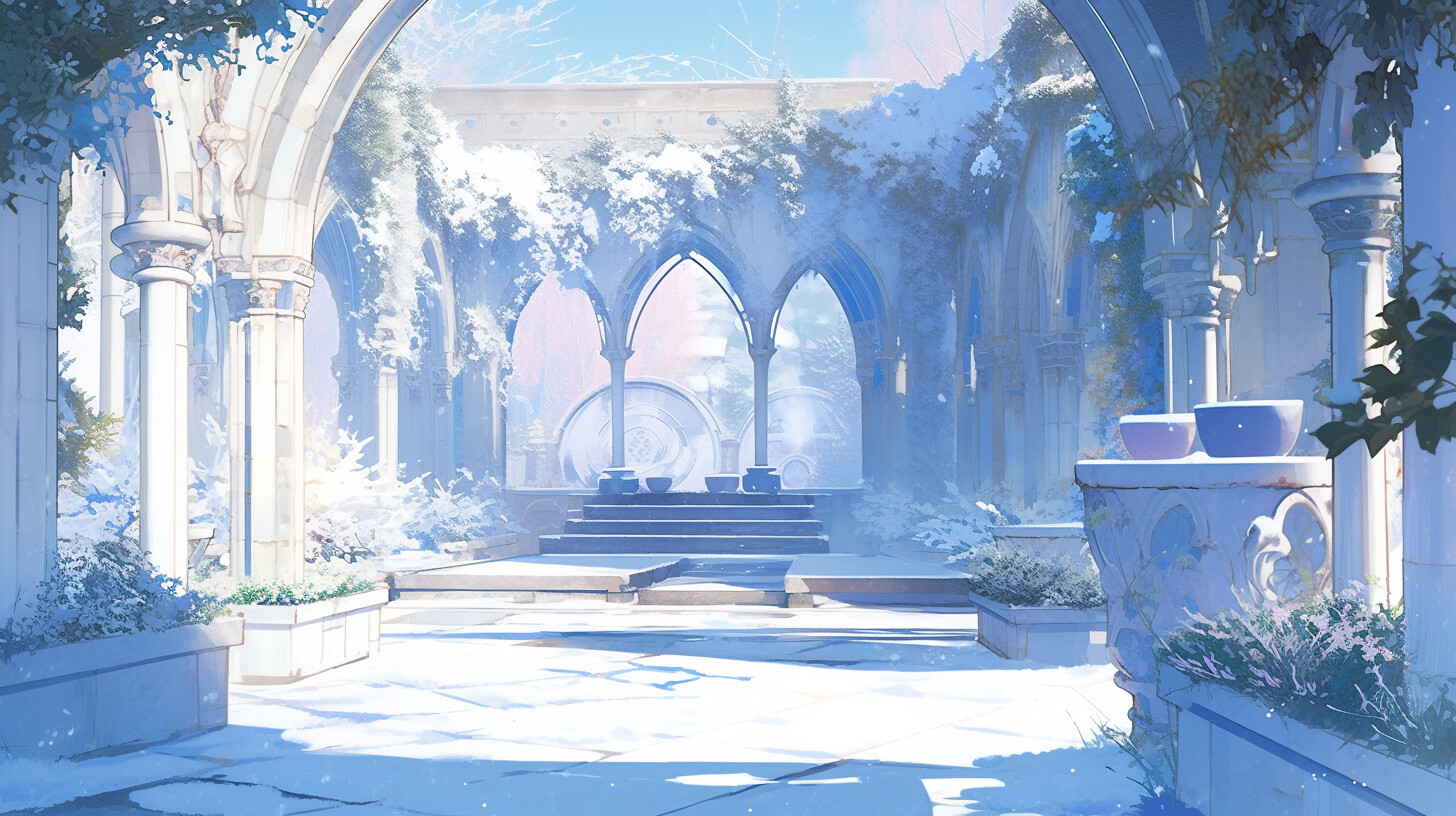 Fantasy Winter Anime Visual Novel