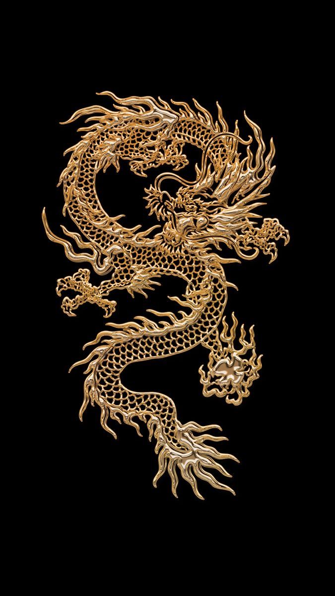 Gold Dragon wallpaper. Fond d'écran