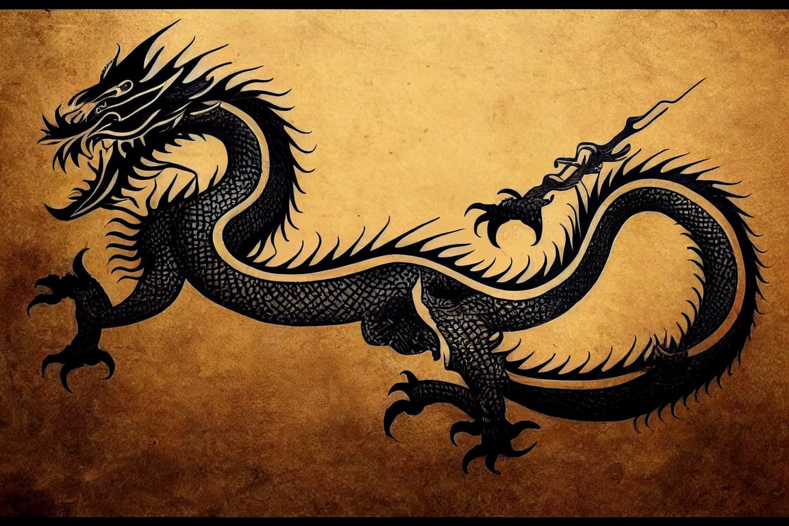 prompthunt: chinese gold dragon