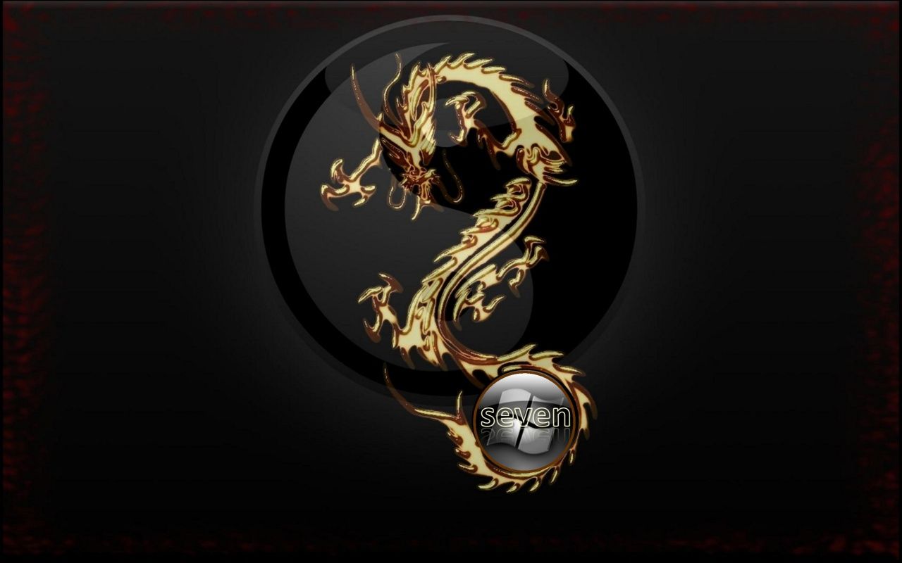 2327 Chinese Dragon Wallpaper. Gold