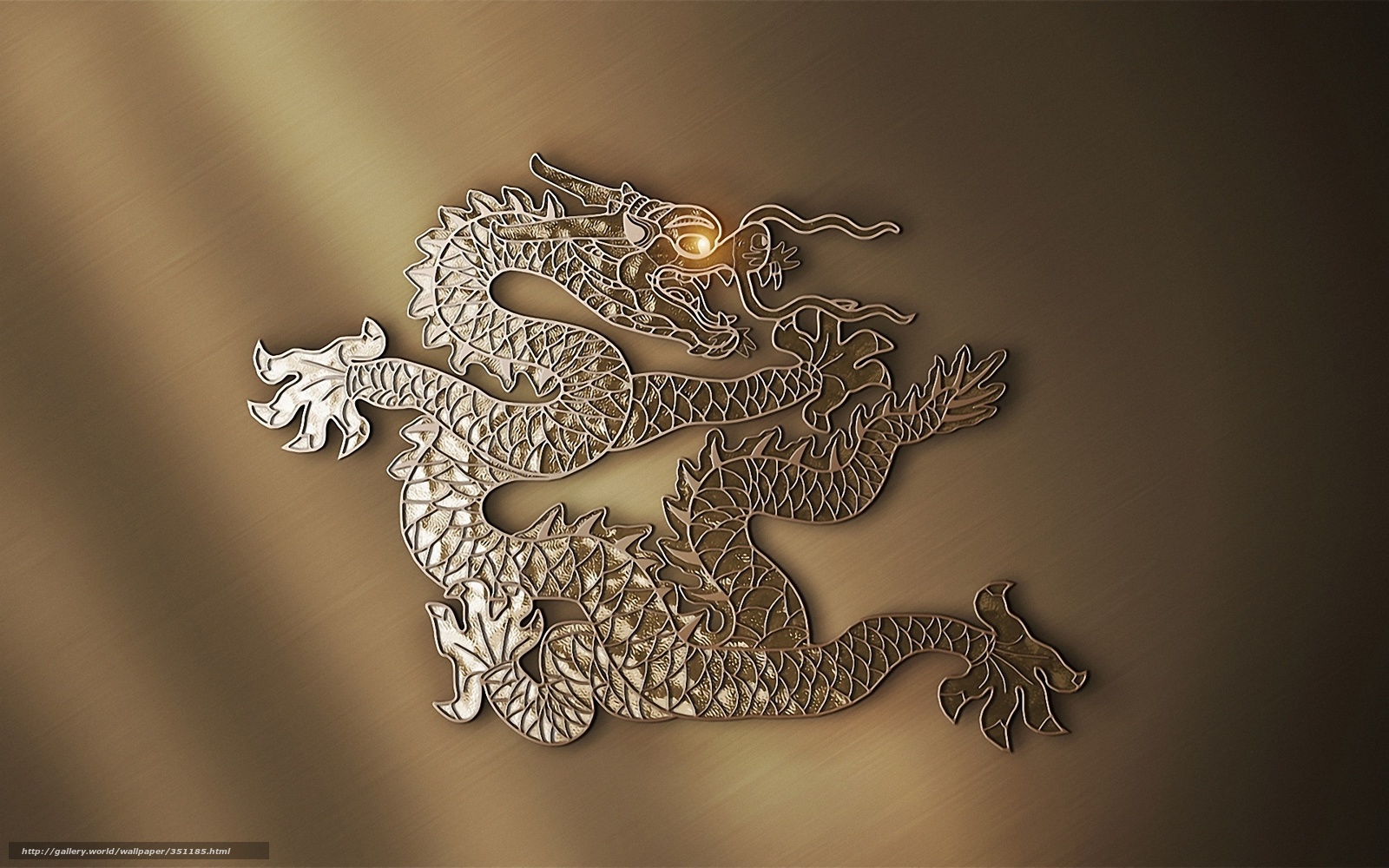 wallpaper gold, Chinese, dragon