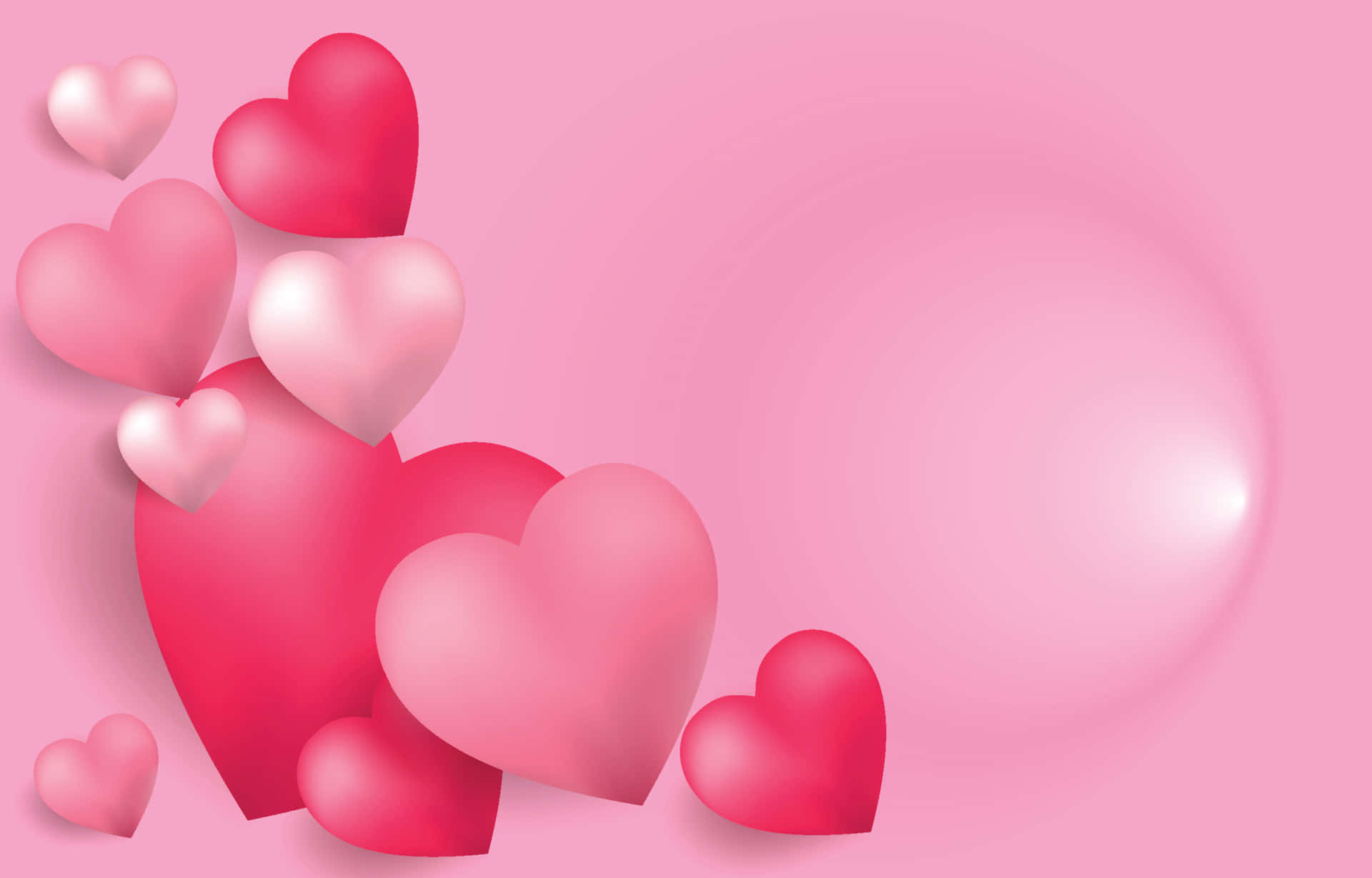 Pink Heart Background. Wallpaper
