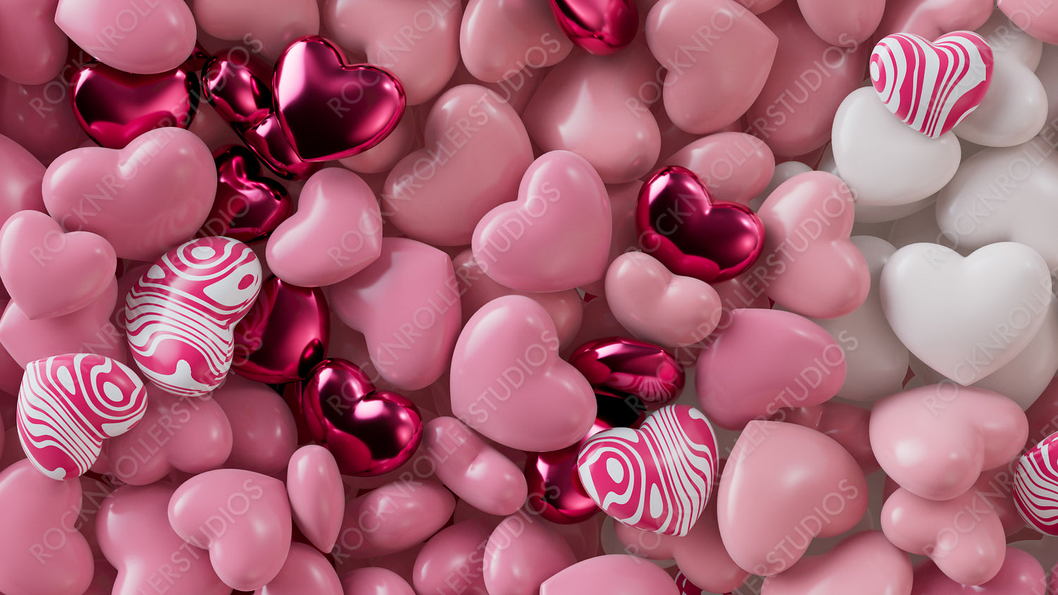 Multicolored Heart background
