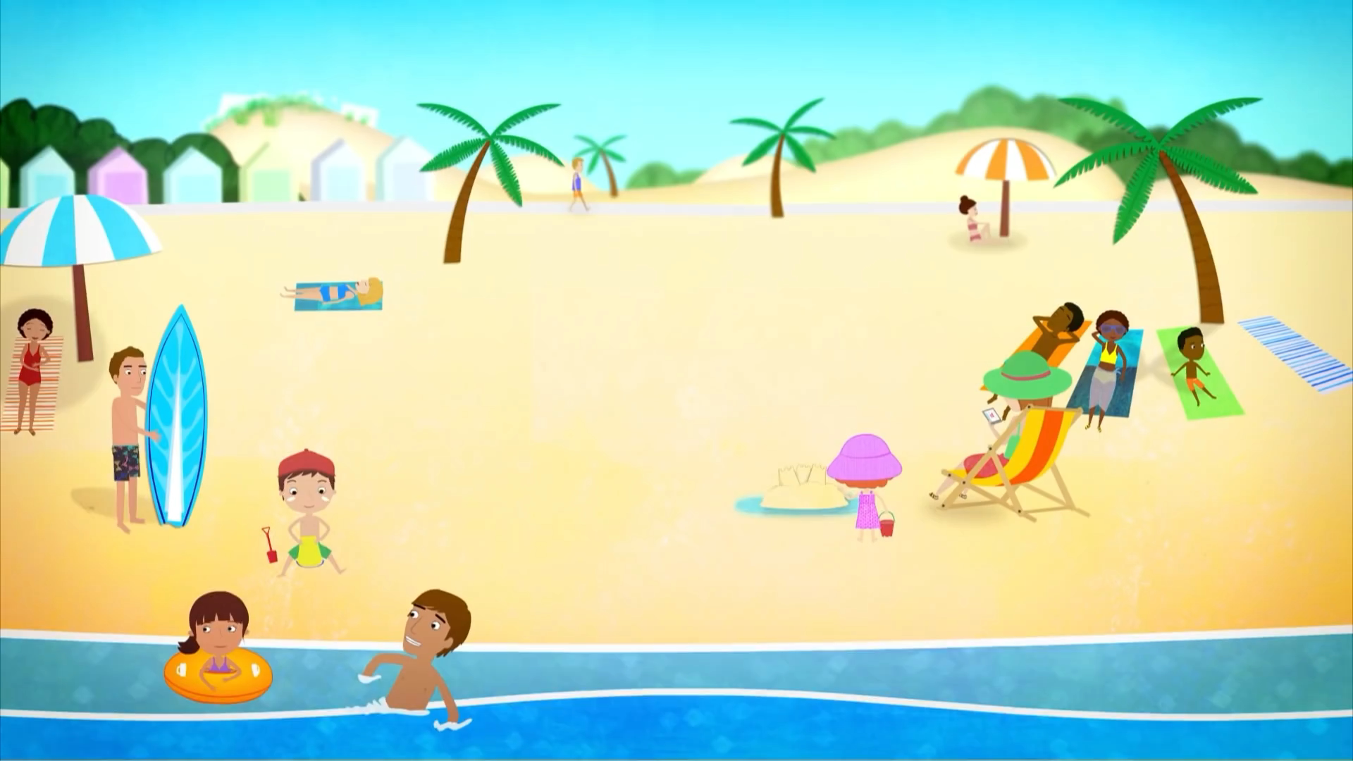 Shirtless Drawn Cartoon Boys: Nina