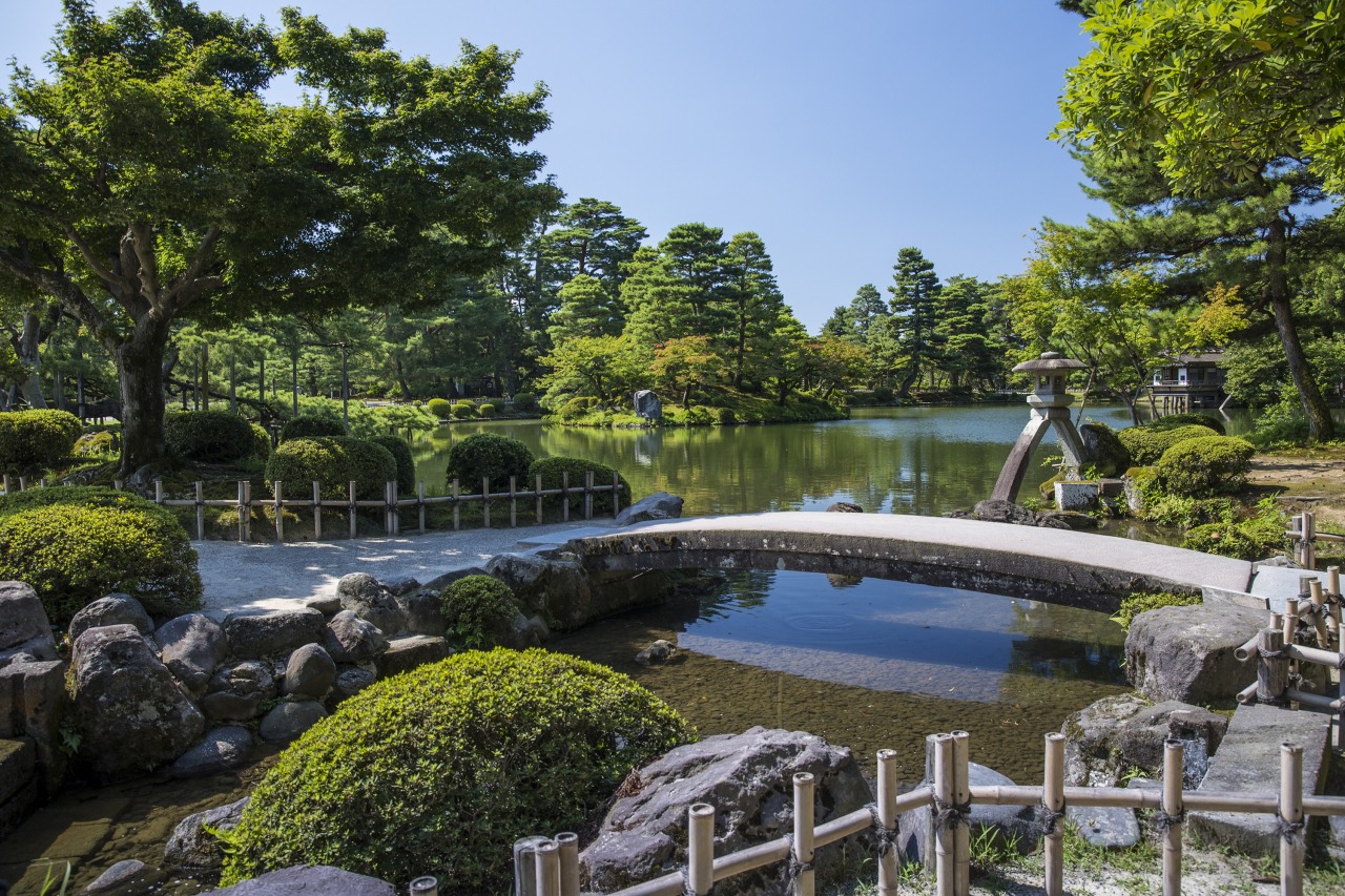 Kenrokuen Garden. Kanazawa's Famous