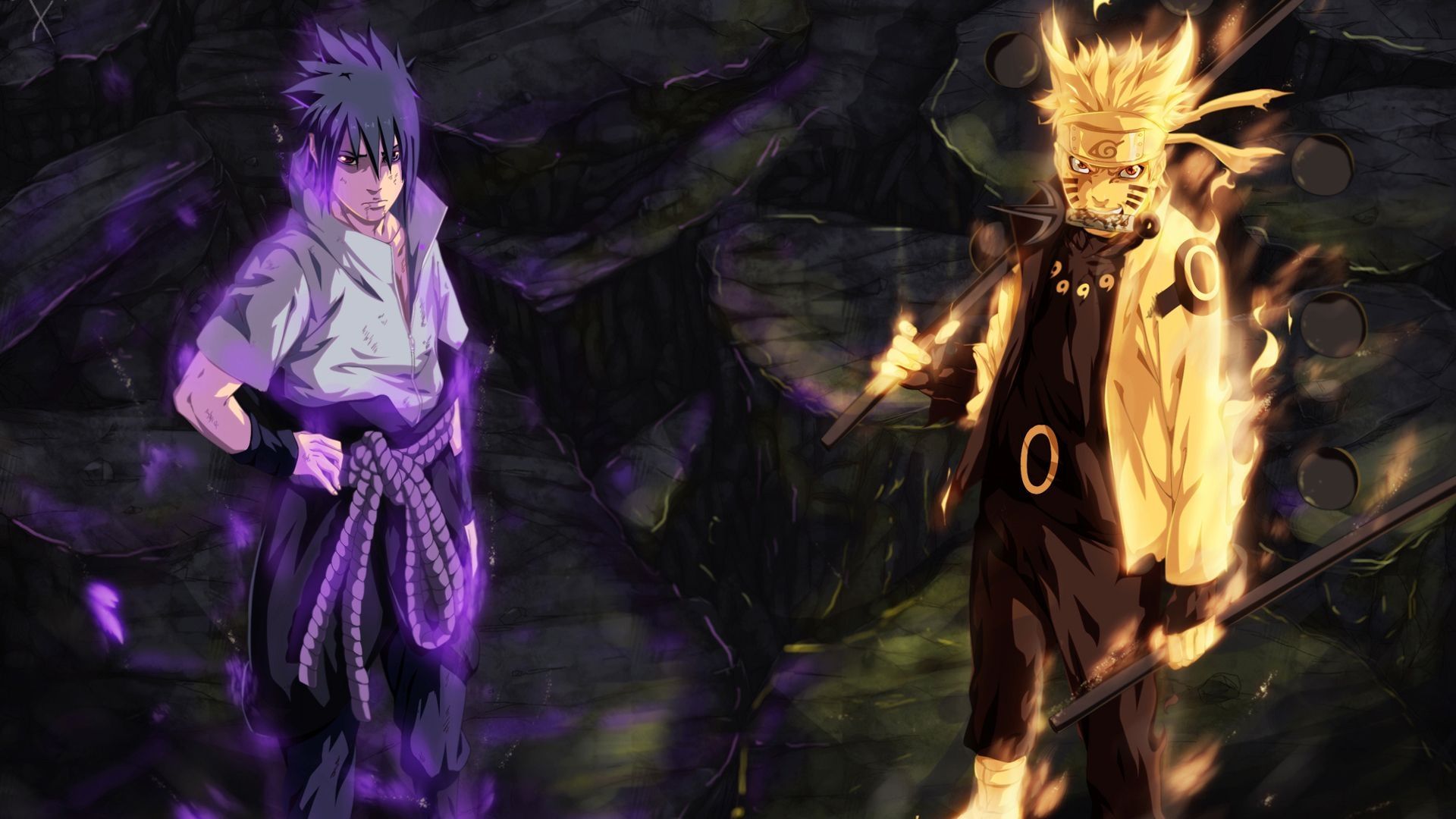Naruto and Sasuke Wallpaper