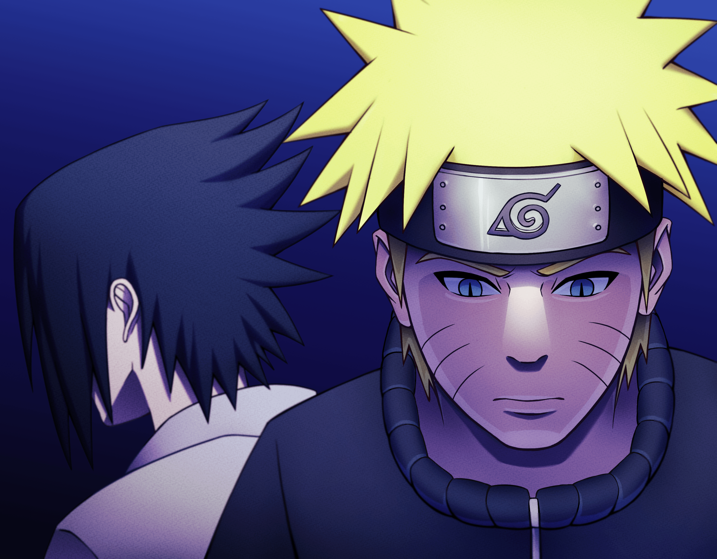 Naruto and Sasuke digital art i did