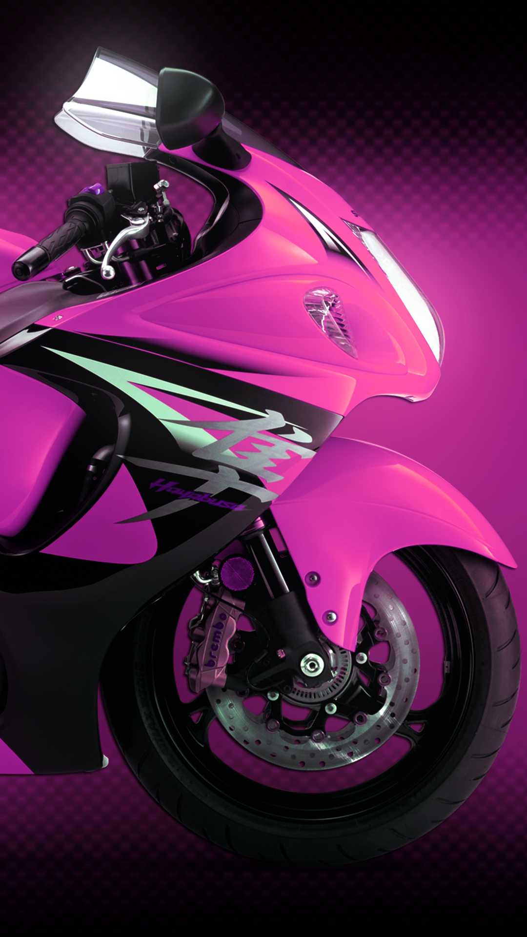 Pink Hayabusa iPhone Wallpaper