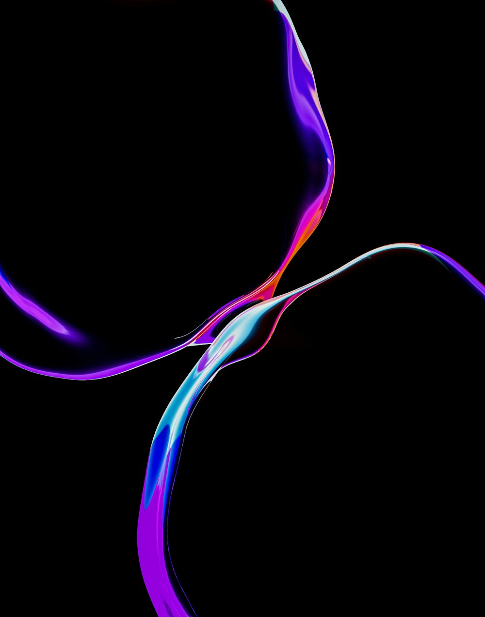 A black background with a purple