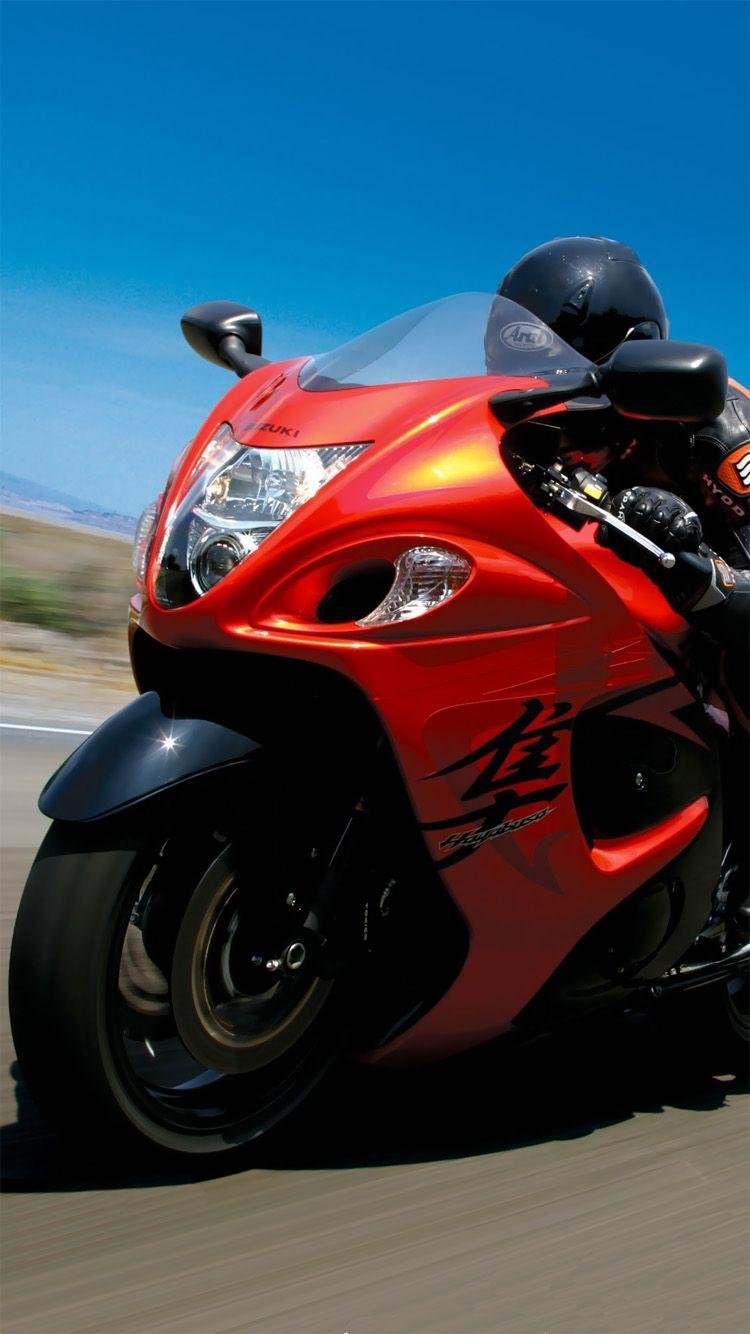 Orange Suzuki Hayabusa Bike Wallpaper