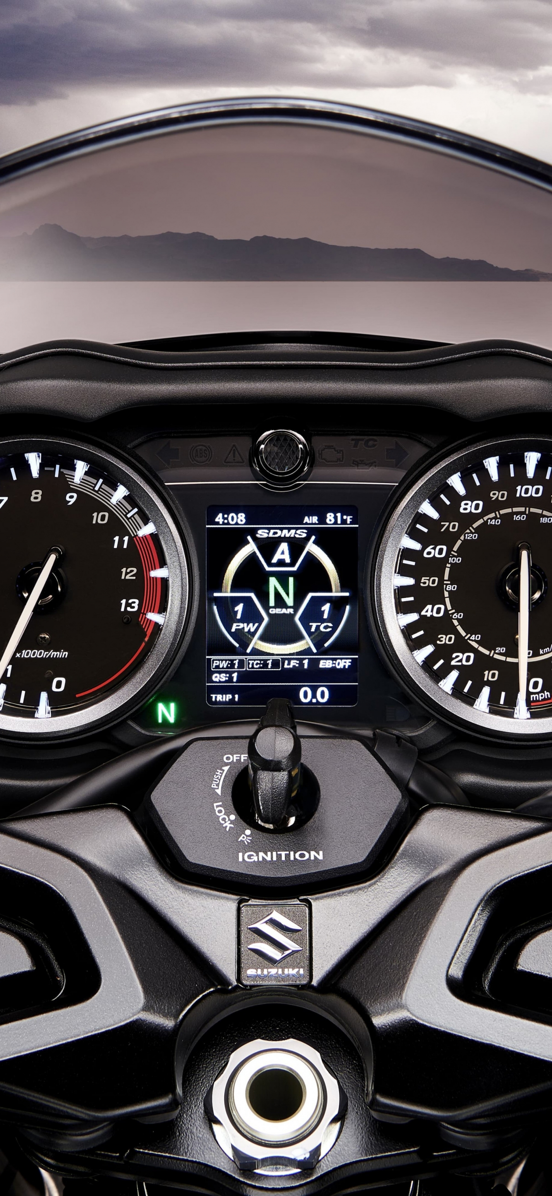 wallpaper 1125x2436 suzuki hayabusa