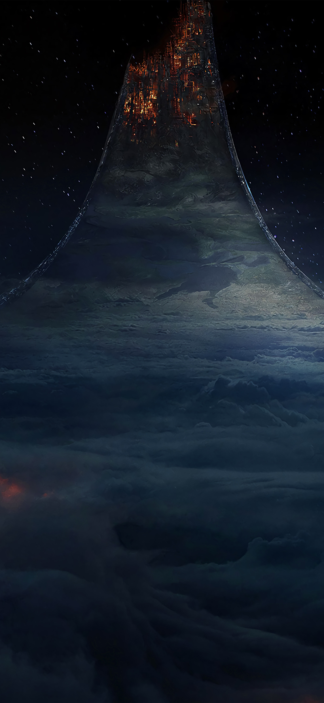 Hell Dark Blue Illustration Art Wallpaper