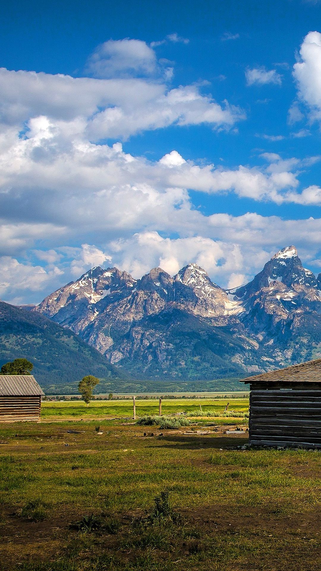 Nature Mountain Green Sky Cloud Farm