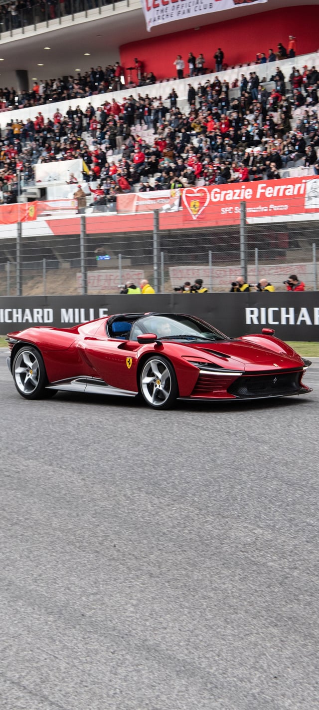 Mobile red Ferrari wallpaper, as