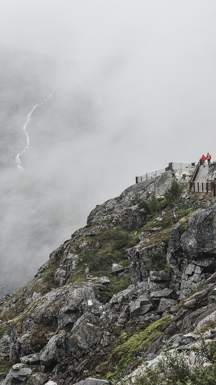 Mountain Cloud Fog Climbing Hiking