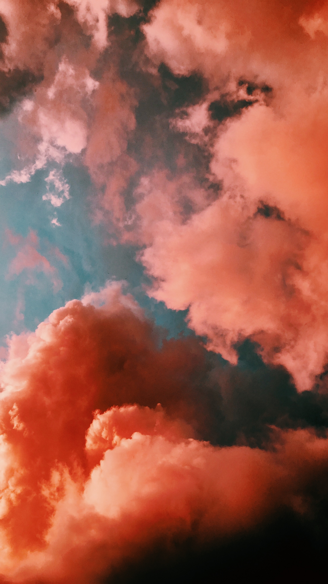 Cloud, Orange, Sky iPhone Wallpaper