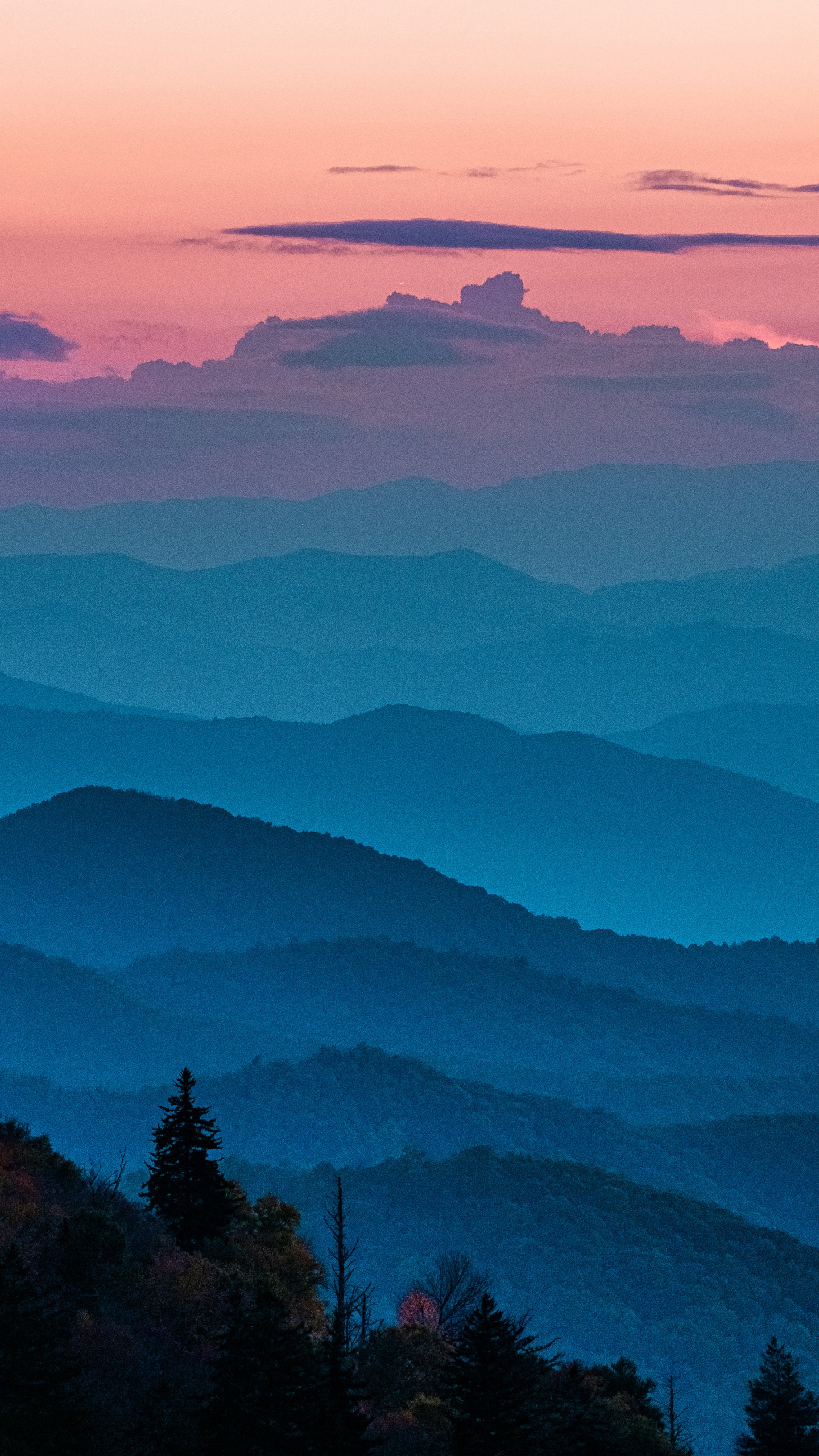 Blue Ridge Mountains Wallpaper 4K, USA