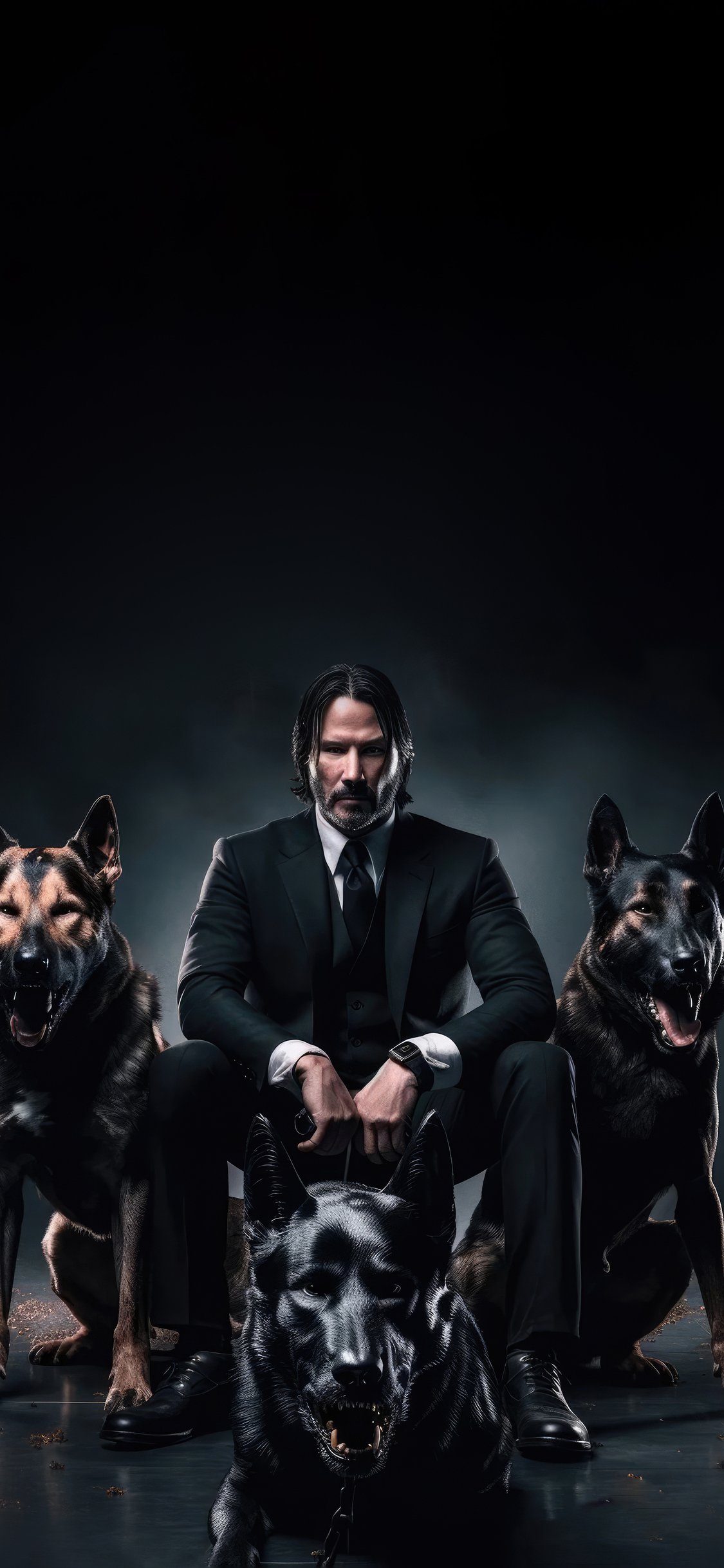 John Wick With Dogs 5k iPhone