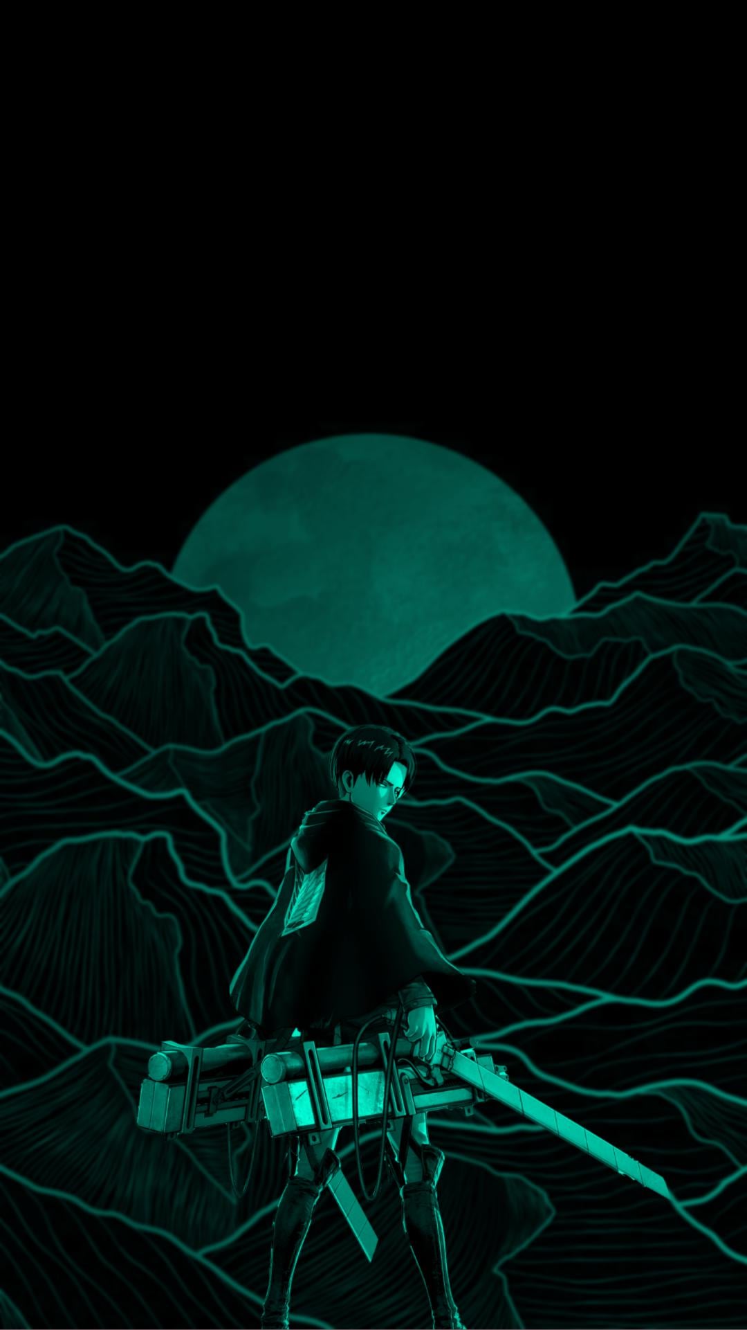 A wallpaper of Captain Levi that I made