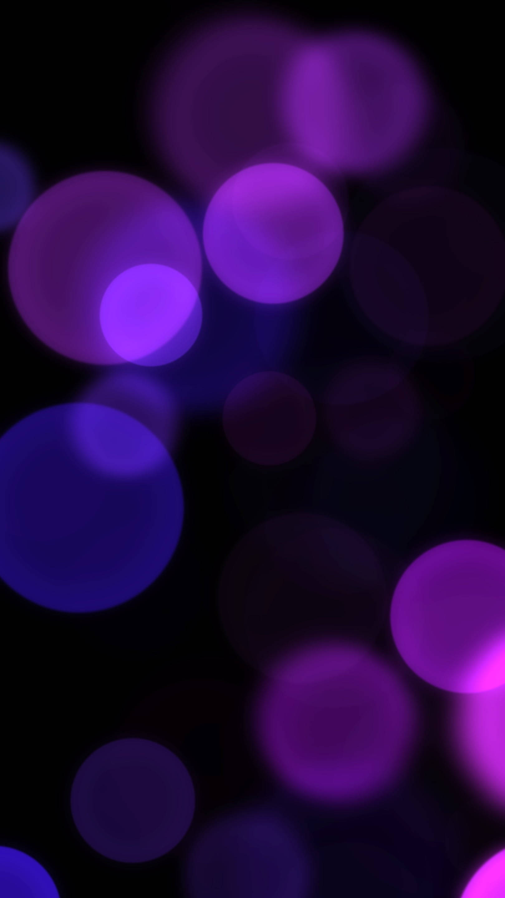 Purple Bokeh Phone Wallpaper